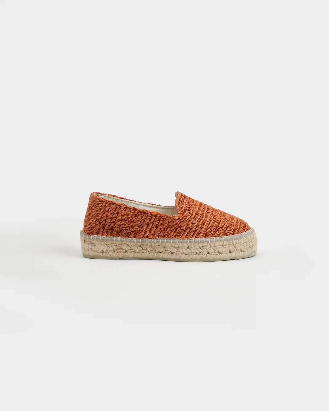 Raffia Stripes Double Sole Espadrilles - G09D0 - Yucatán Orange Rust