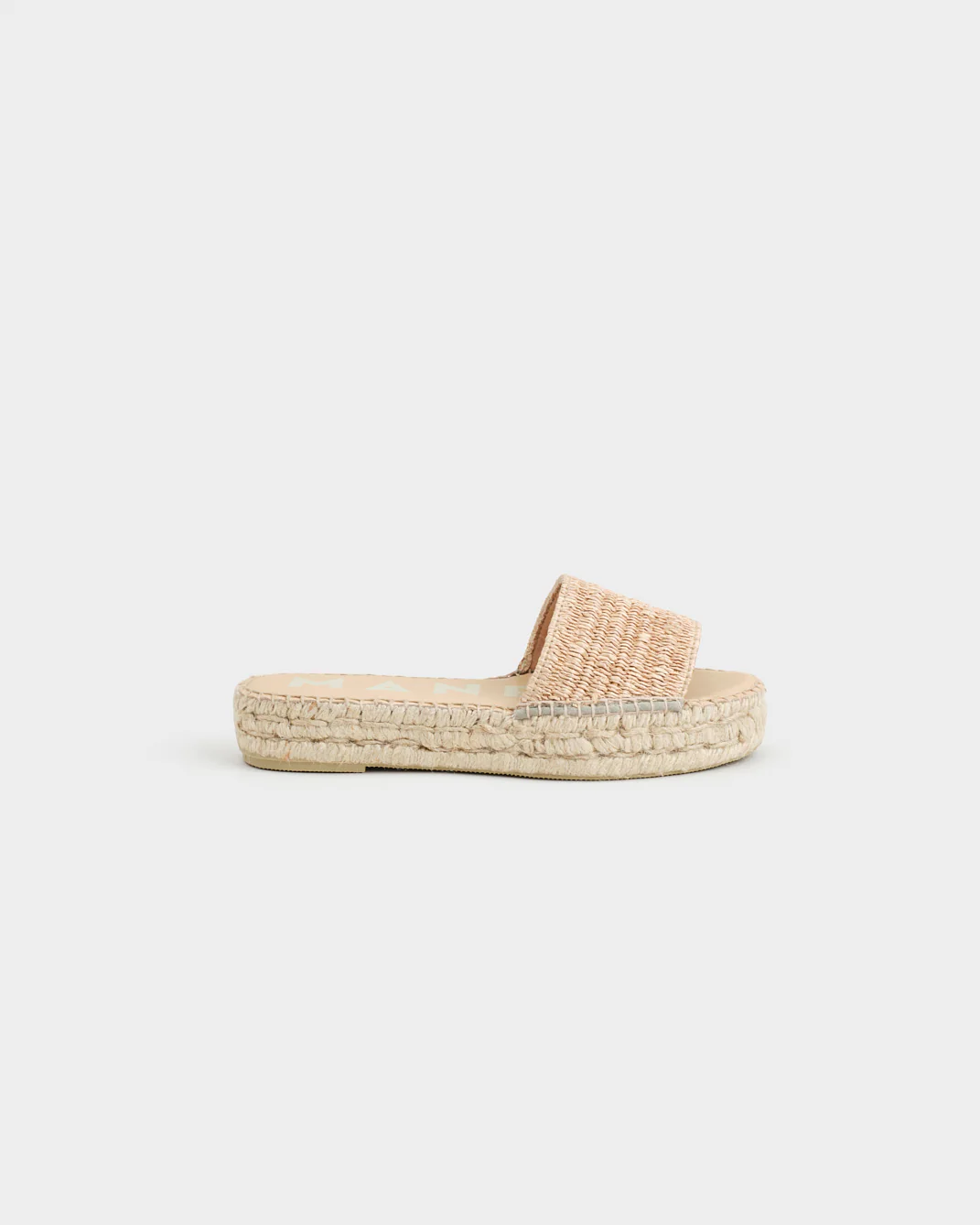 Raffia Stripes Double Sole Slides - H15DS - Yucatán Natural
