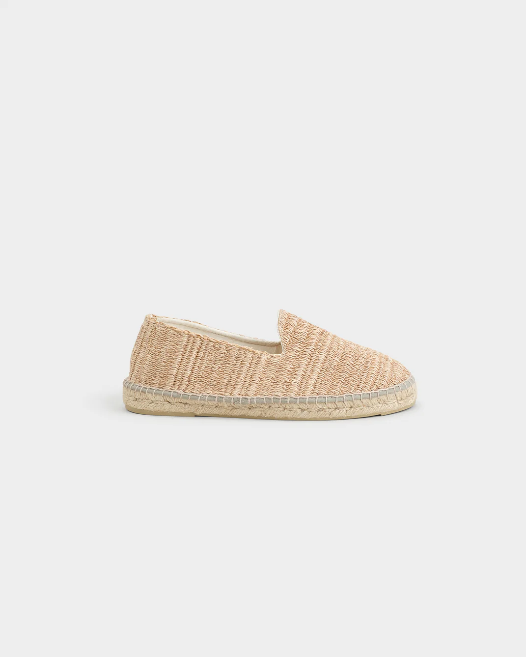 Raffia Stripes Flat Espadrilles - H15C0 - Yucatán Natural