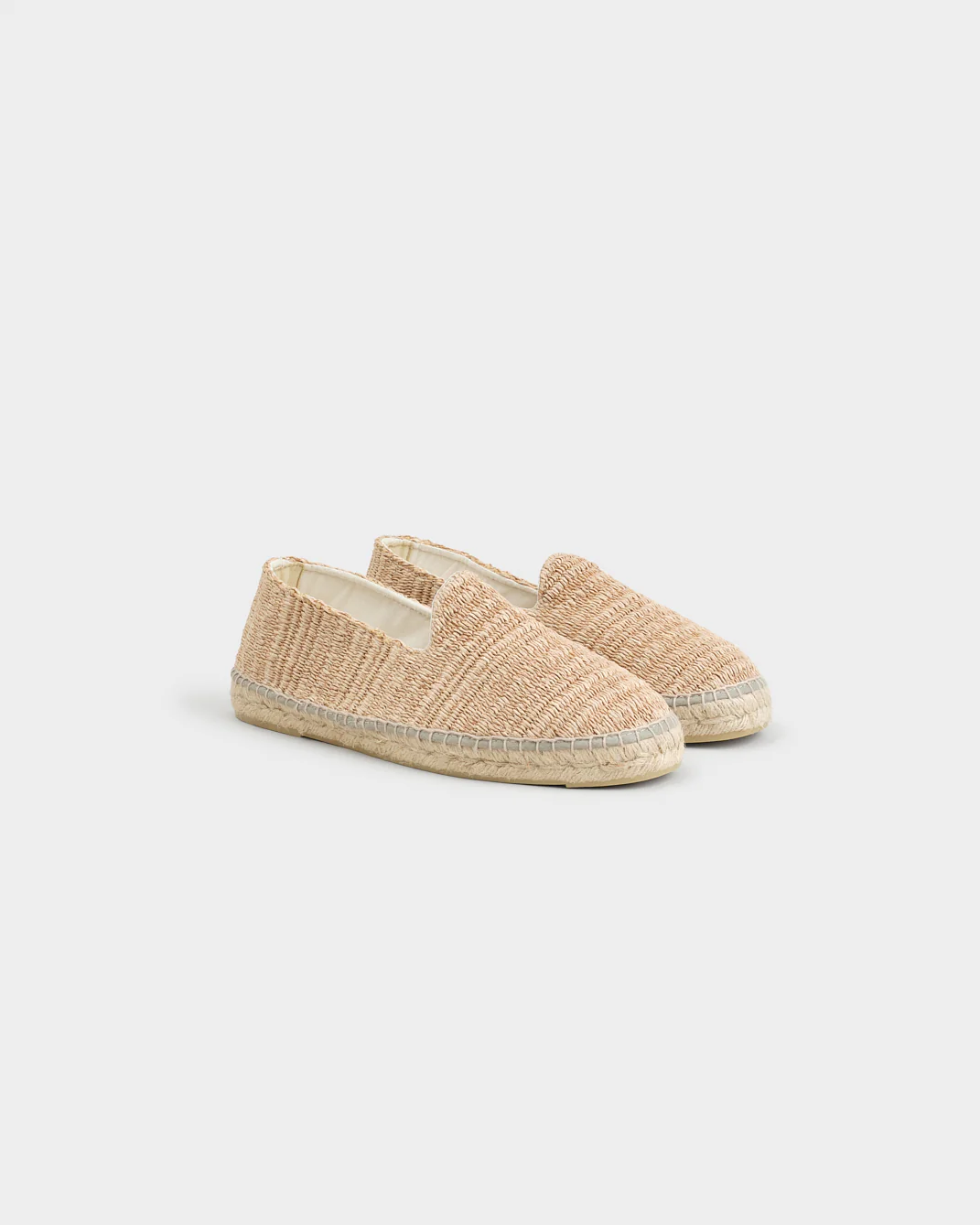 Raffia Stripes Flat Espadrilles - H15C0 - Yucatán Natural - Image 3