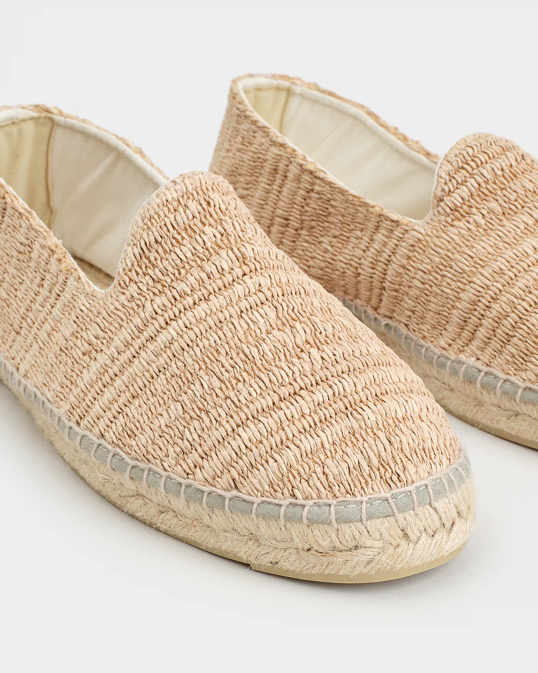 Raffia Stripes Flat Espadrilles - H15C0 - Yucatán Natural - Image 4