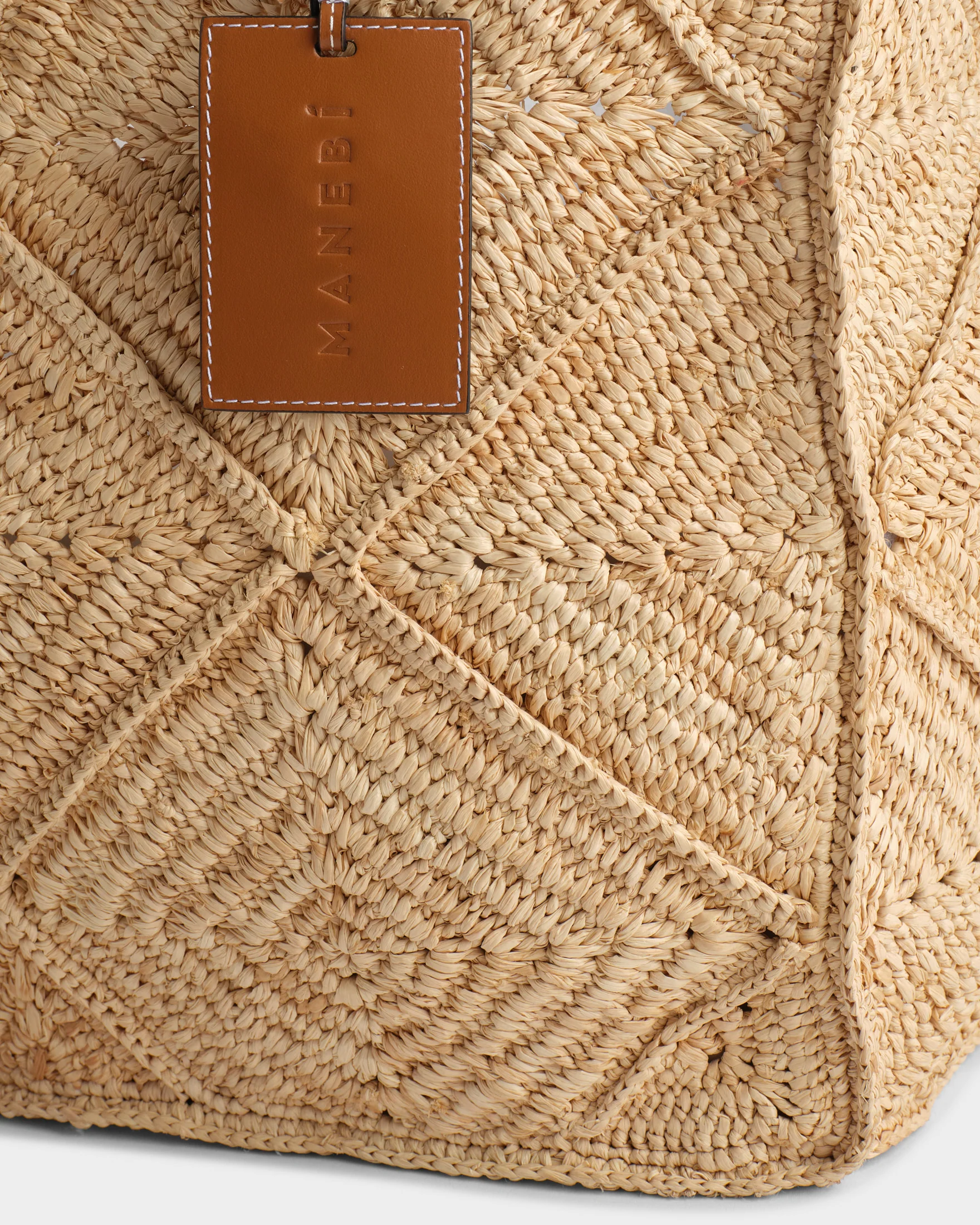 Raffia Sunset Bag Large Crochet - Natural - Image 3