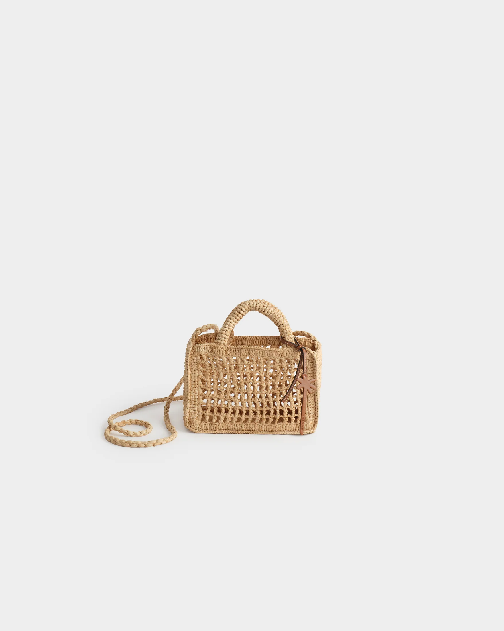 Raffia Sunset Bag Mini Net - V88CP - Natural