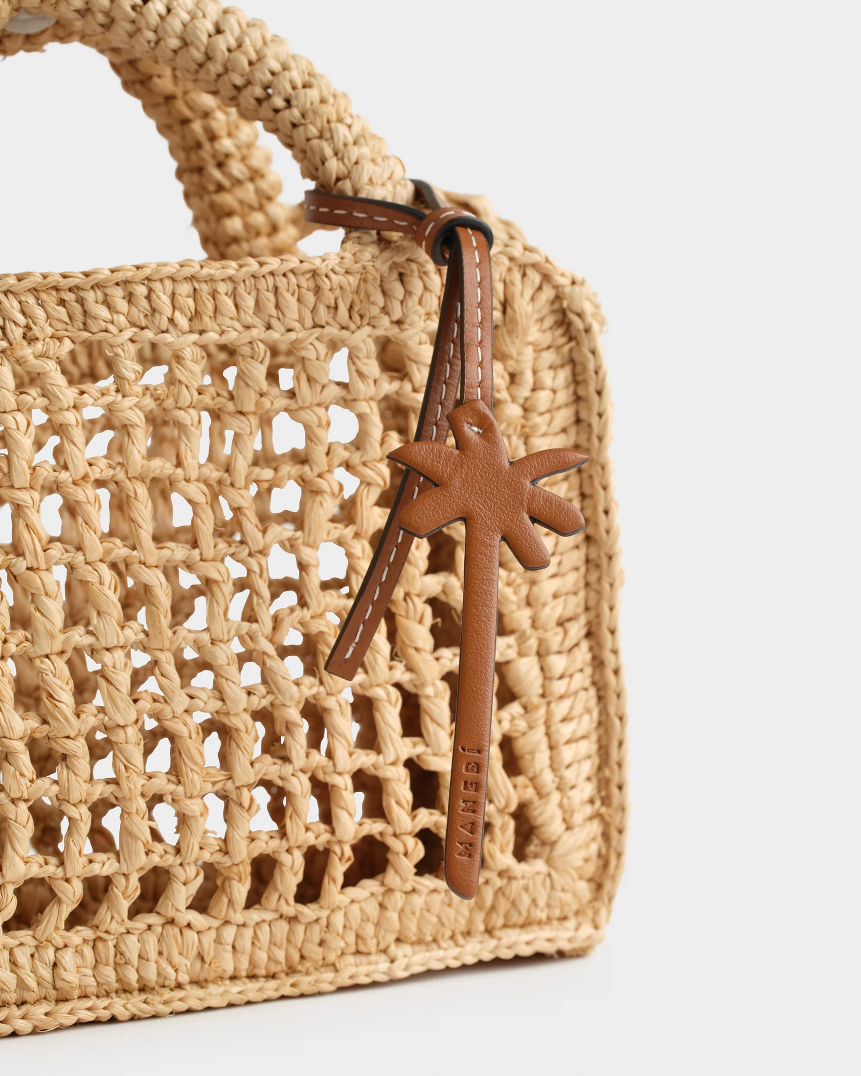Raffia Sunset Bag Mini Net - V88CP - Natural - Image 2