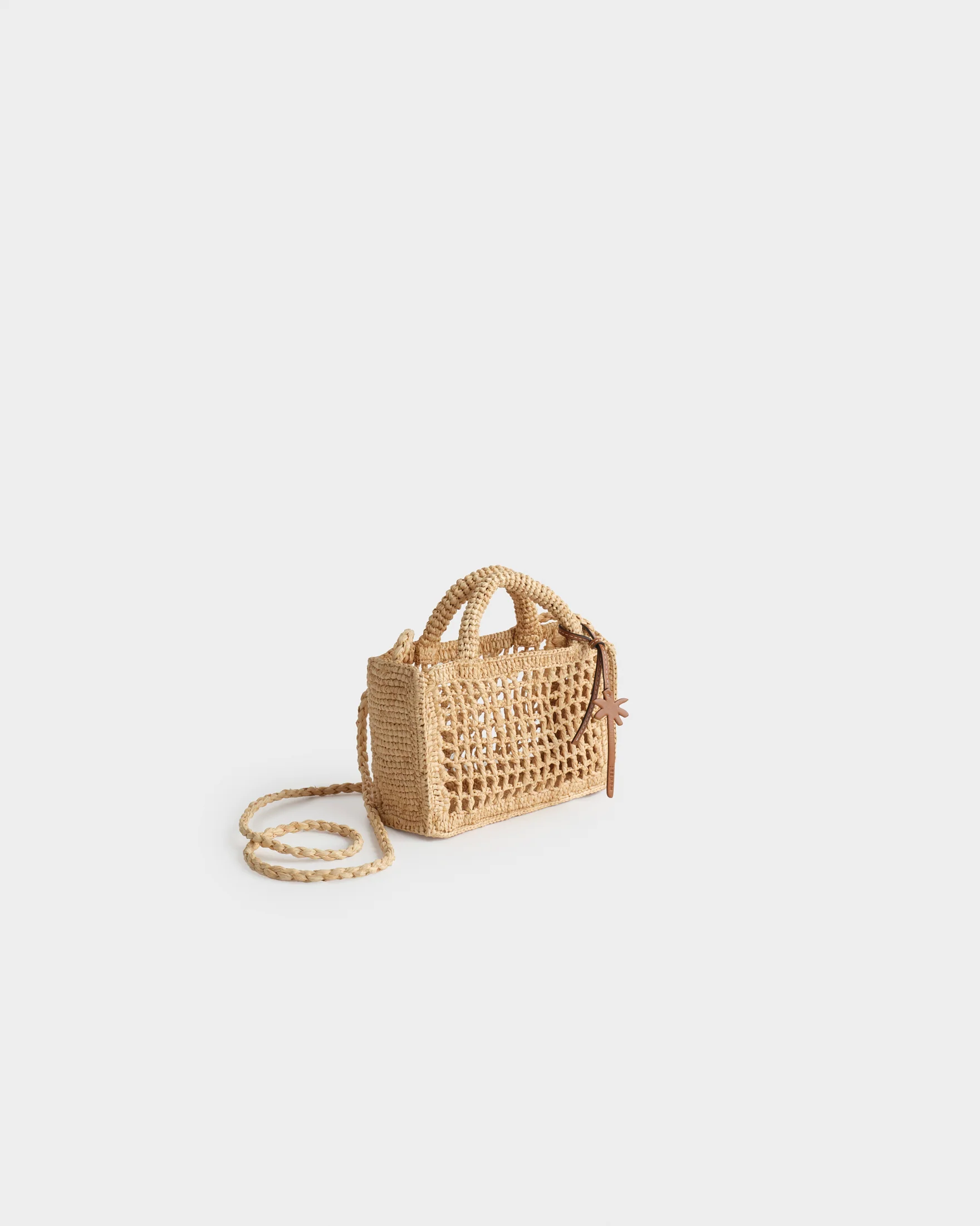 Raffia Sunset Bag Mini Net - V88CP - Natural - Image 3
