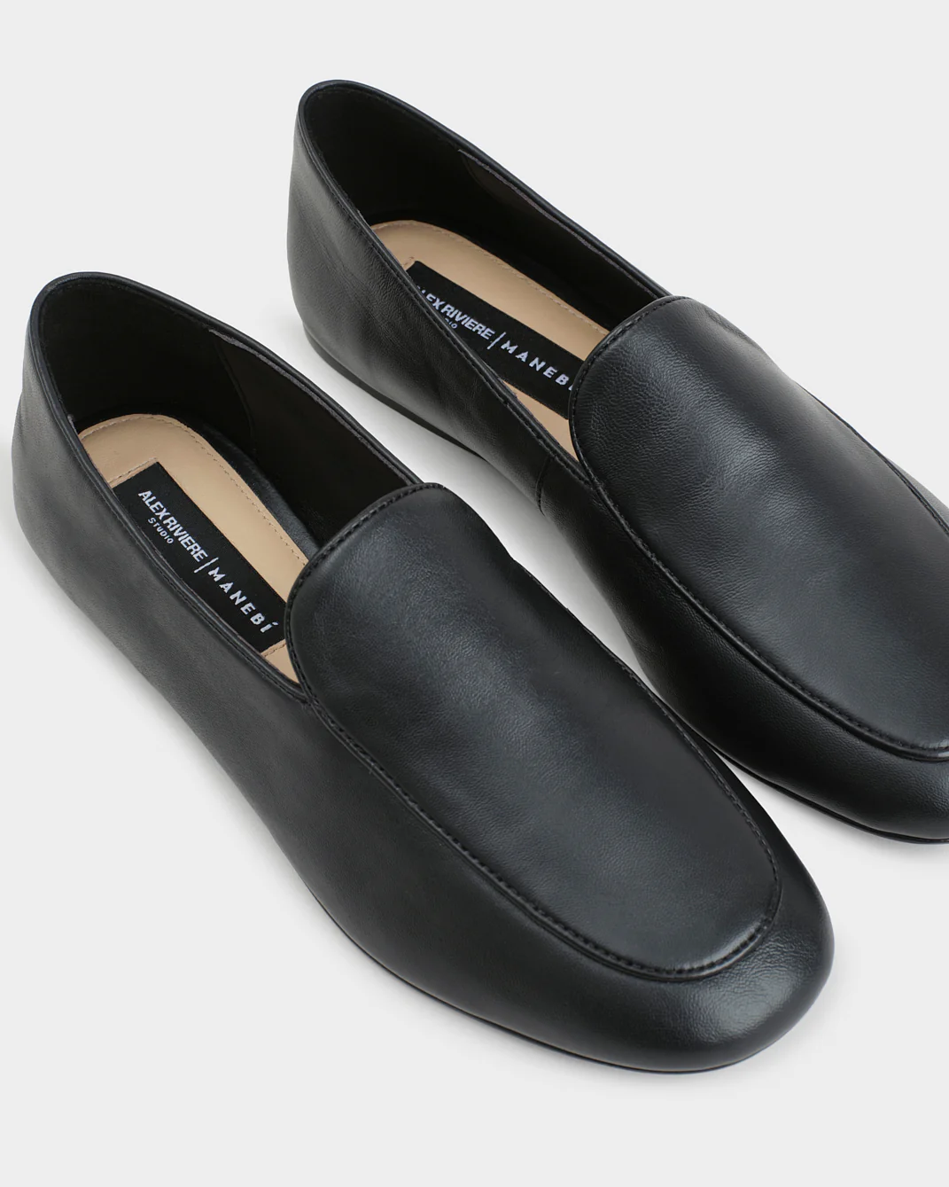 Remi Nappa Leather Soft Loafer - N00XX - Alex Rivière Studio X Manebí - Black - Image 4