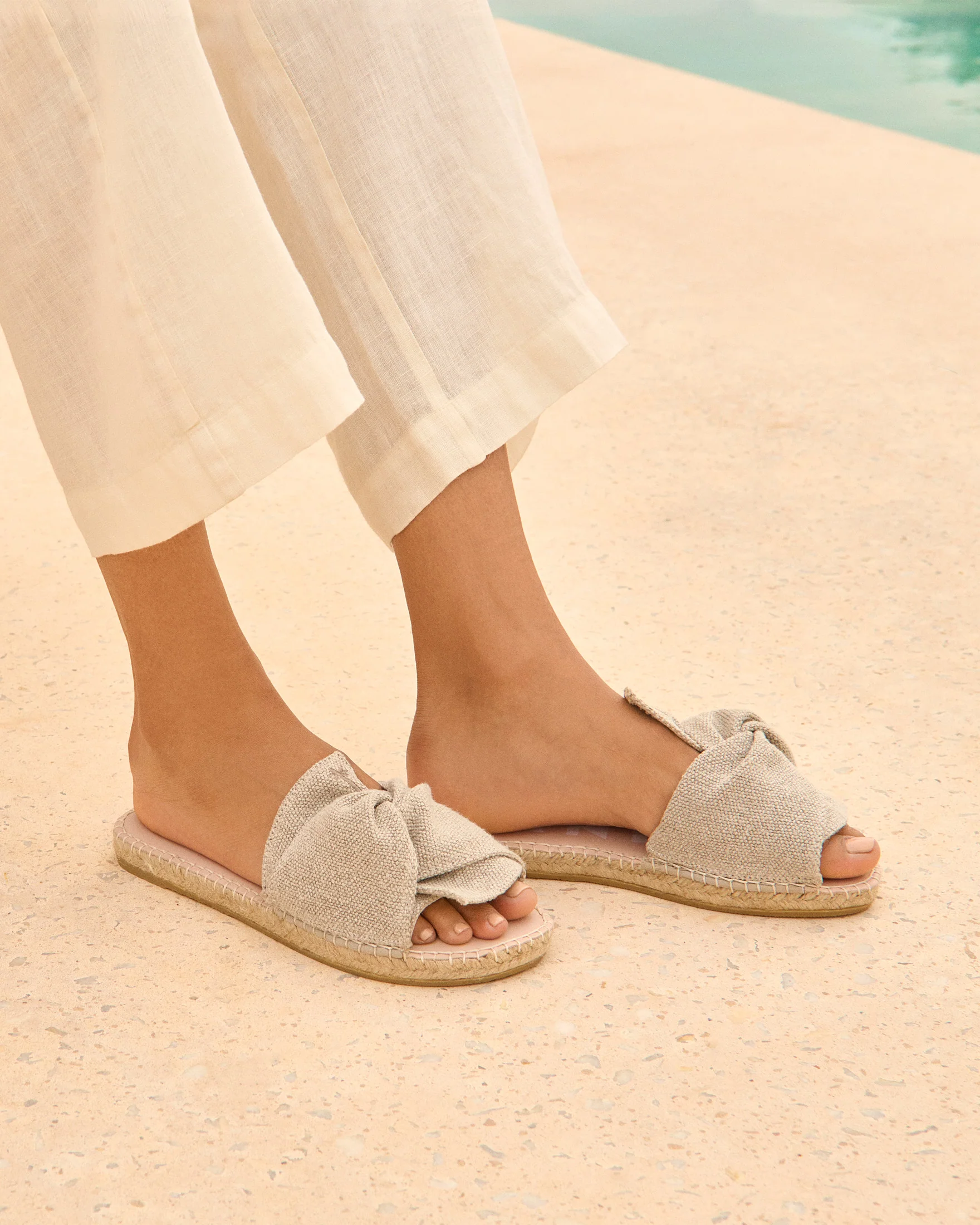Organic Hemp Sandals With Knot - O71JK - La Havana Natural - Image 2