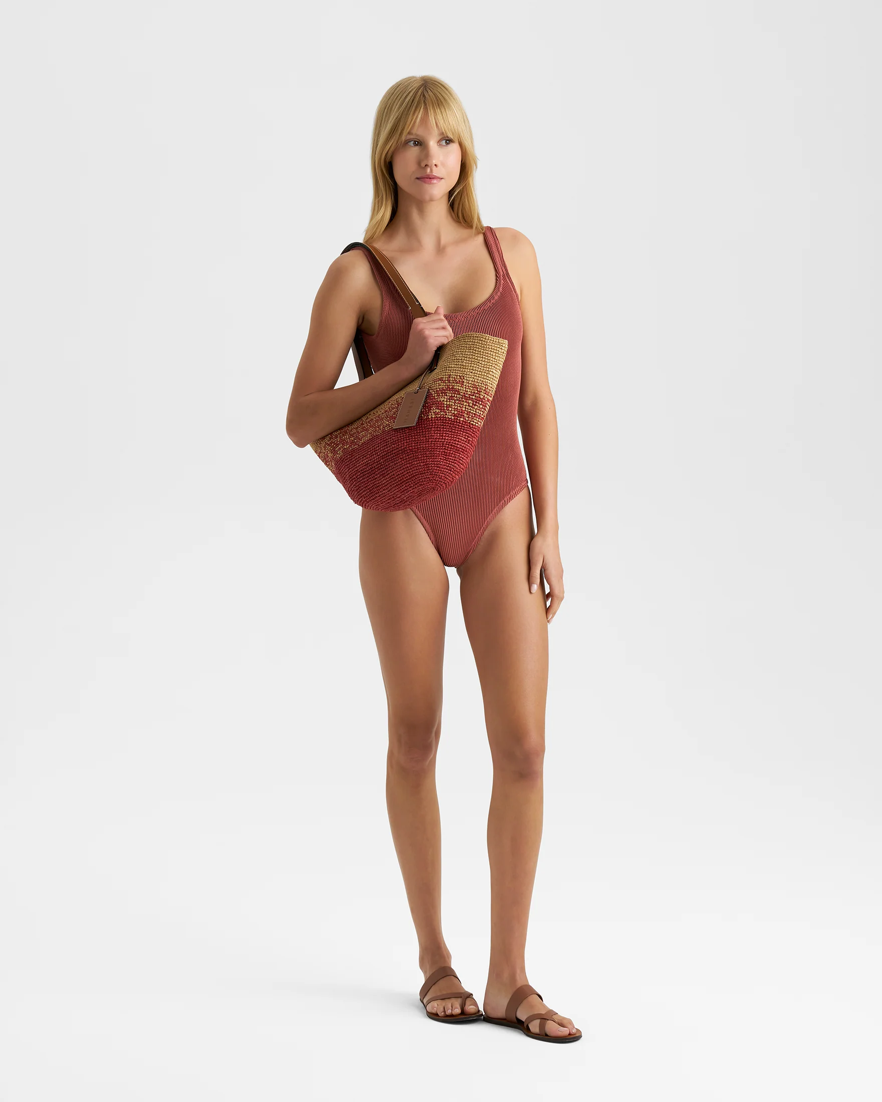 Seersucker One Piece - S25TO - Terracotta - Image 5
