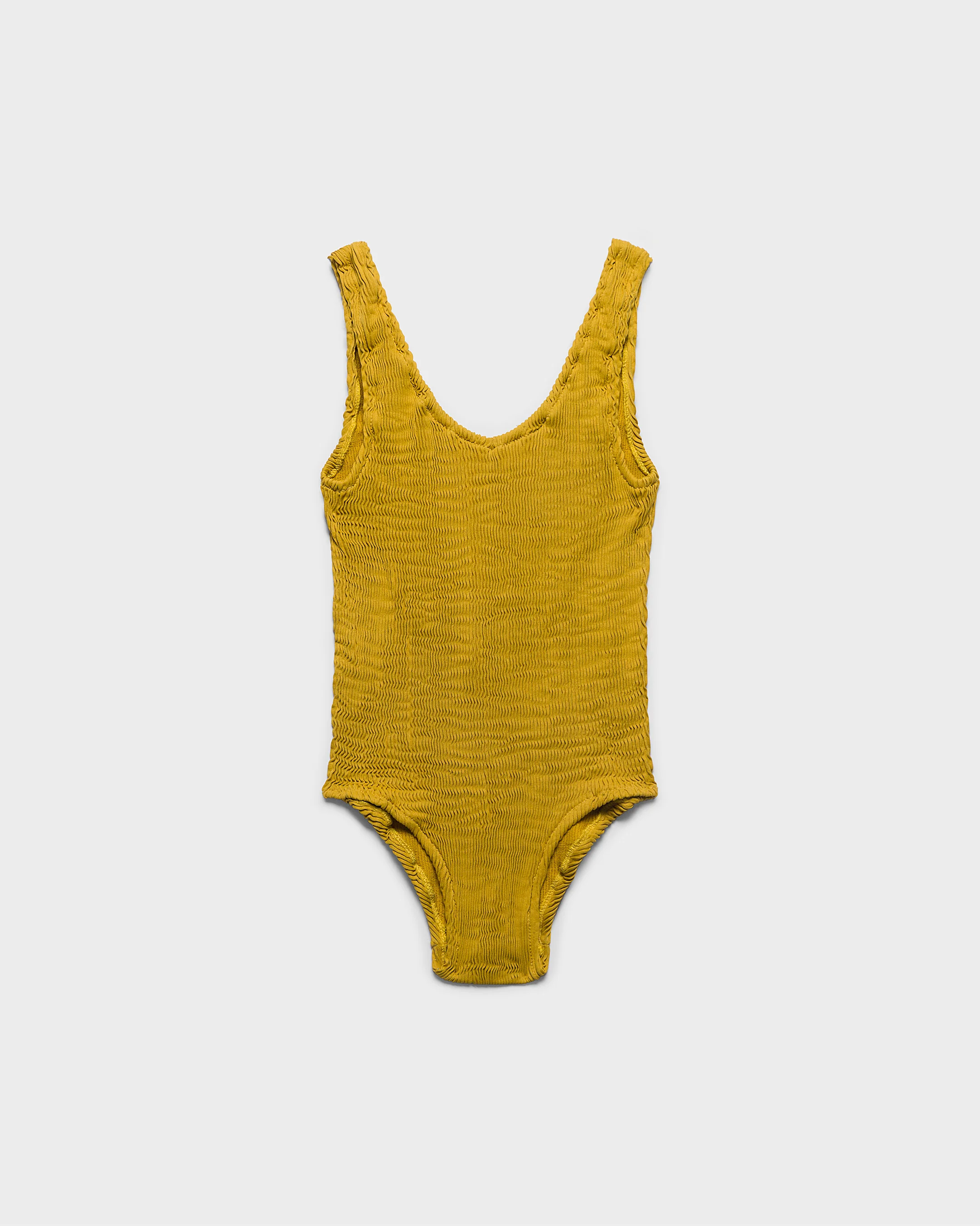 Seersucker V-Neck One Piece - S31SK - Honey