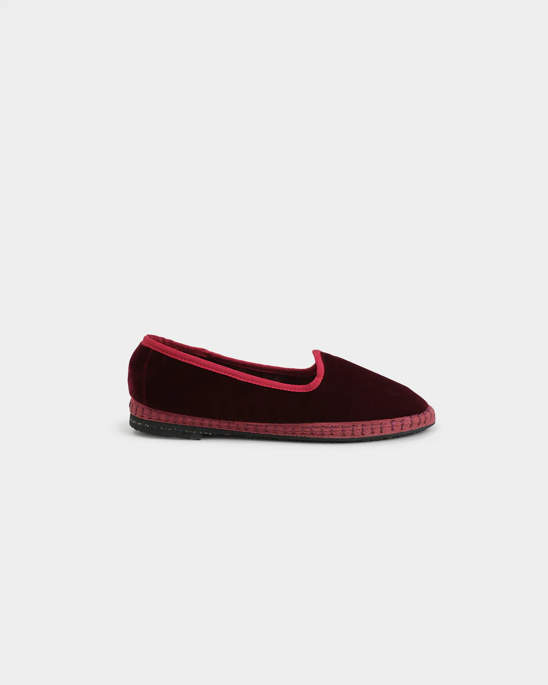 Silk Velvet Venetian Slippers - Z82VF - Monaco - Bordeaux