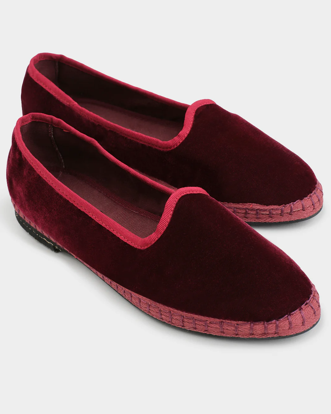 Silk Velvet Venetian Slippers - Z82VF - Monaco - Bordeaux - Image 4