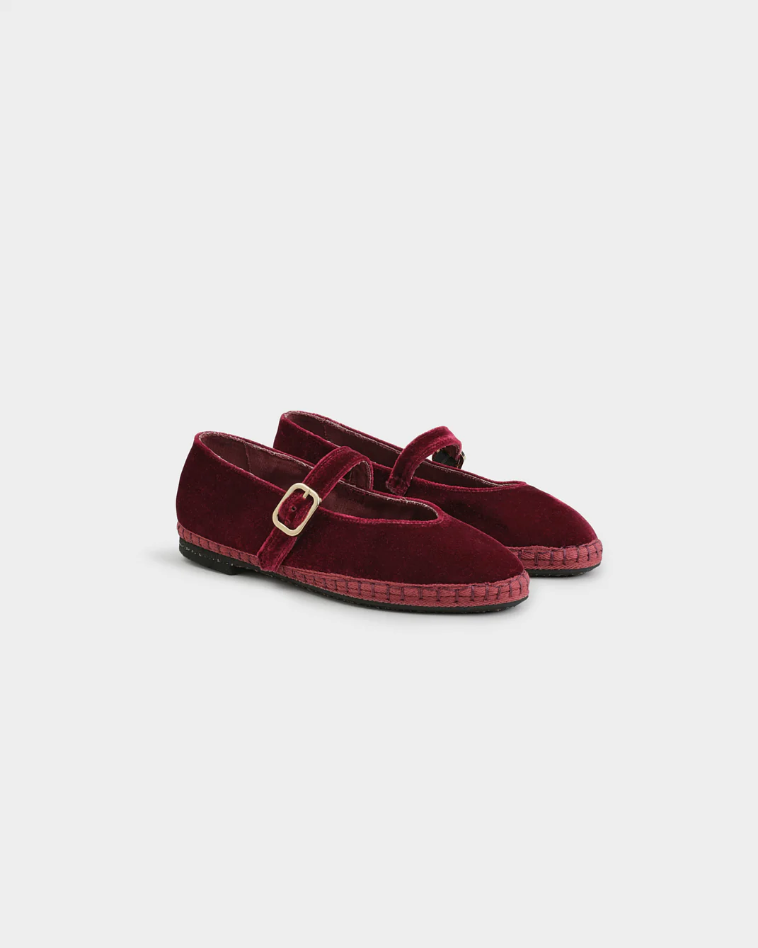 Silk Velvet Mary Jane Slippers - Z82MJ - Monaco - Bordeaux - Image 3