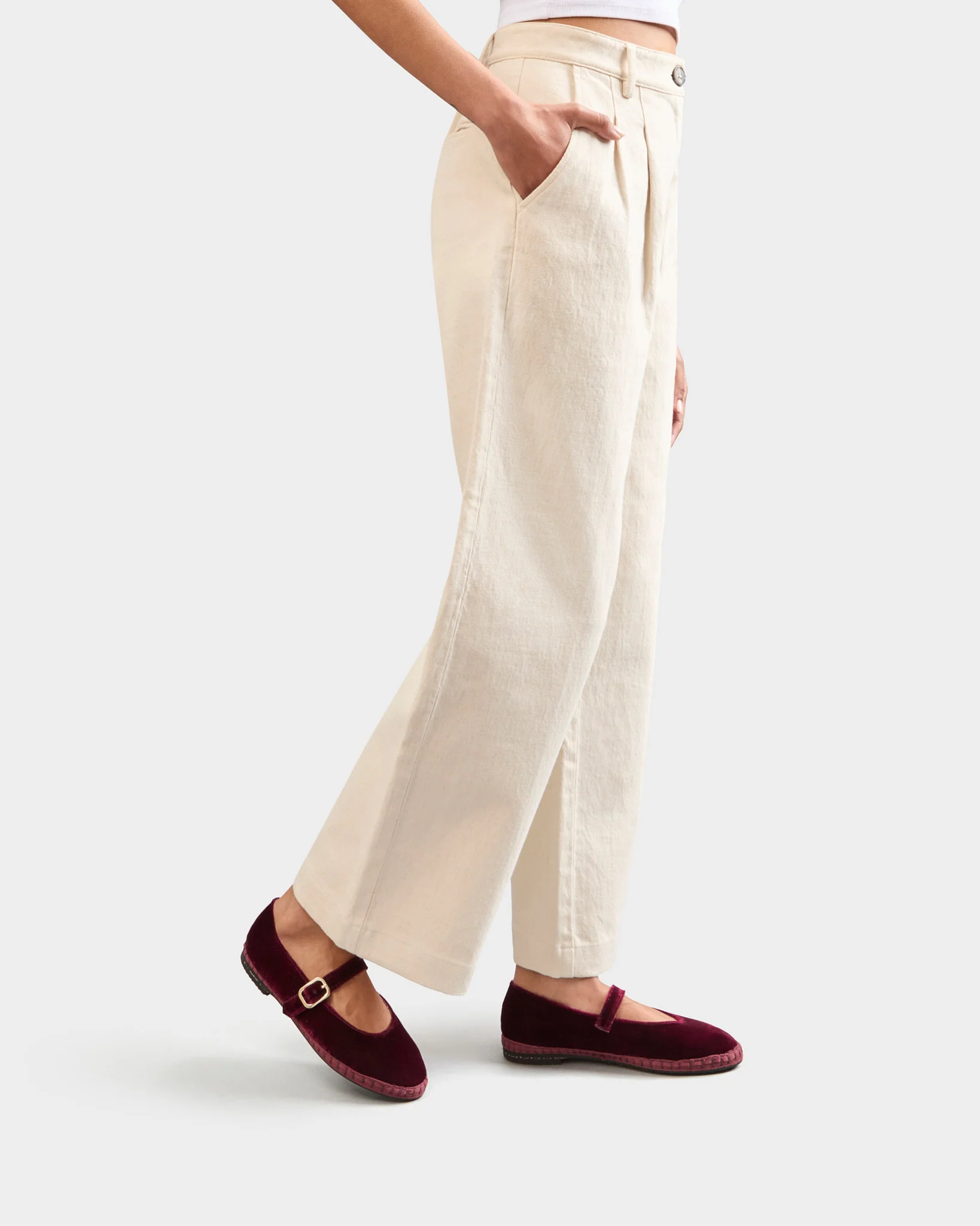 Silk Velvet Mary Jane Slippers - Z82MJ - Monaco - Bordeaux - Image 5
