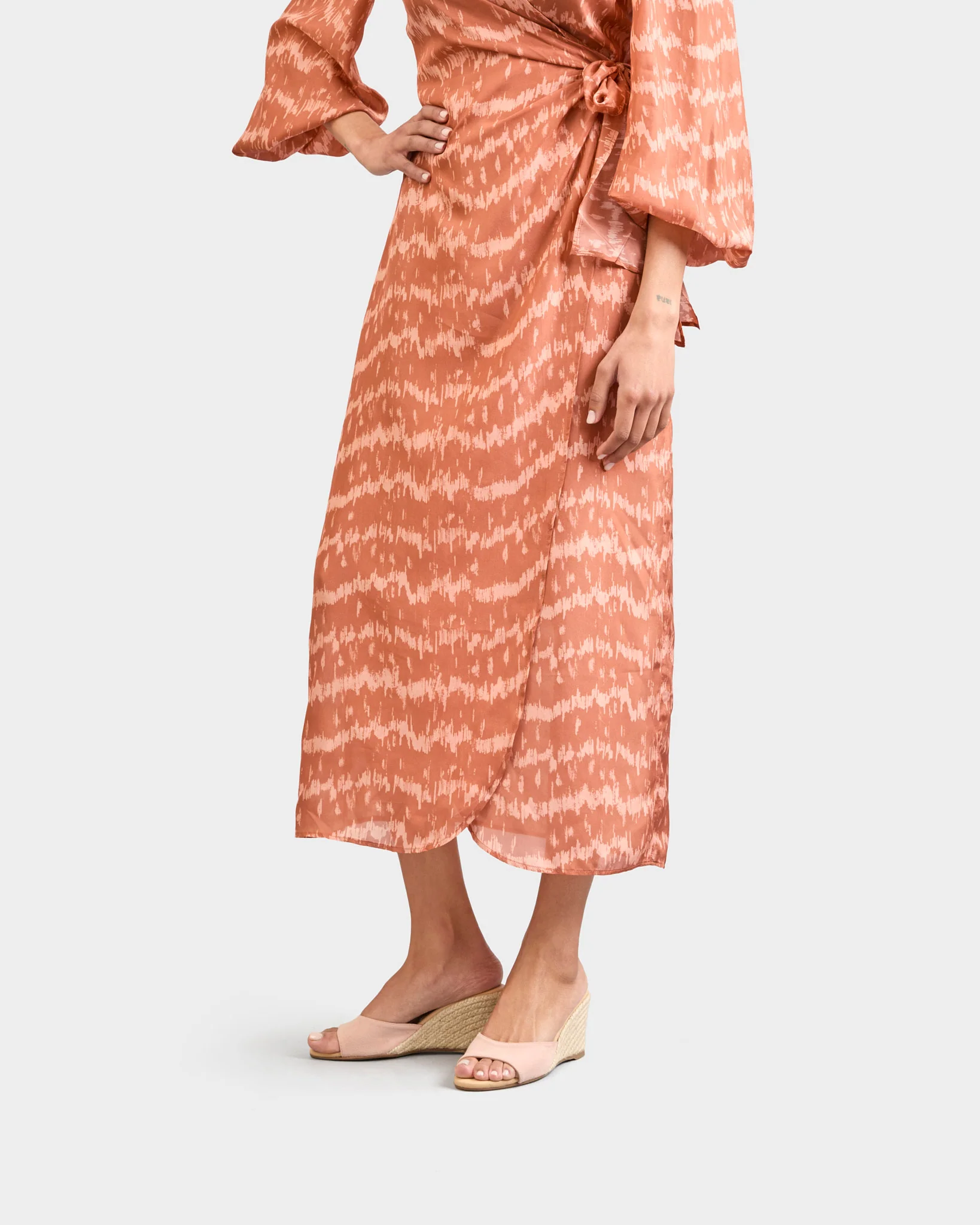 Soft Suede Mule Wedge Espadrilles - X03WZ - Hamptons - Ballet Rose - Image 5