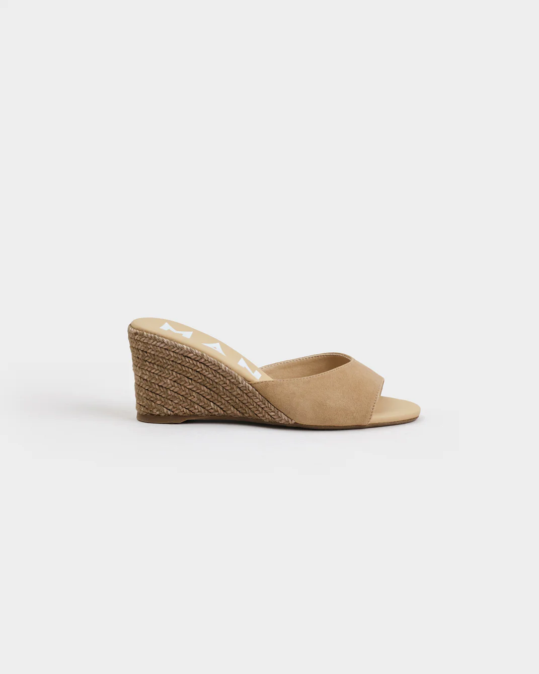 Suede Mule Wedge Espadrilles - W16WZ - Hamptons Vintage Taupe On Tone