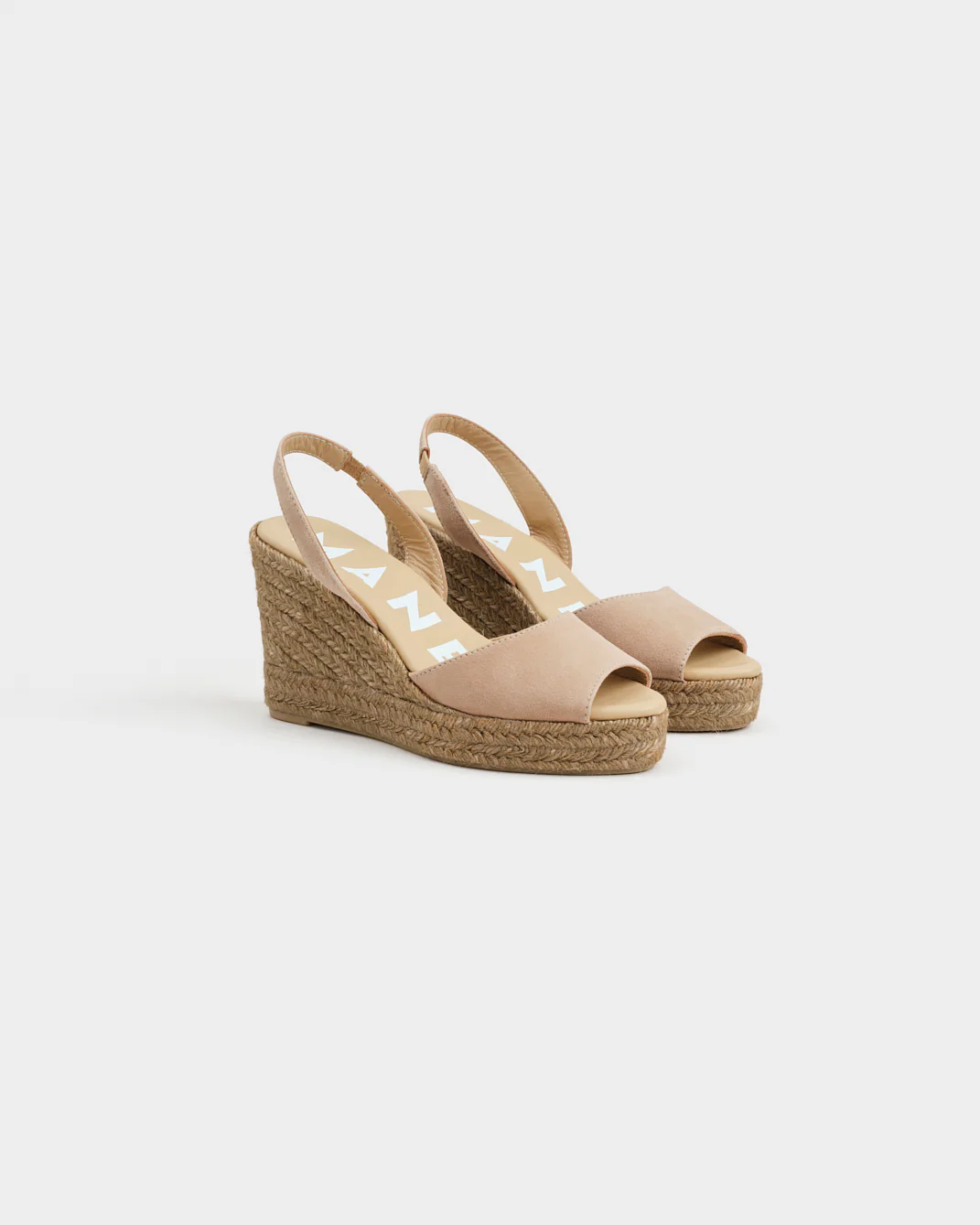 Suede Slingback Wedge Espadrilles - W16WC - Hamptons Vintage Taupe On Tone - Image 4
