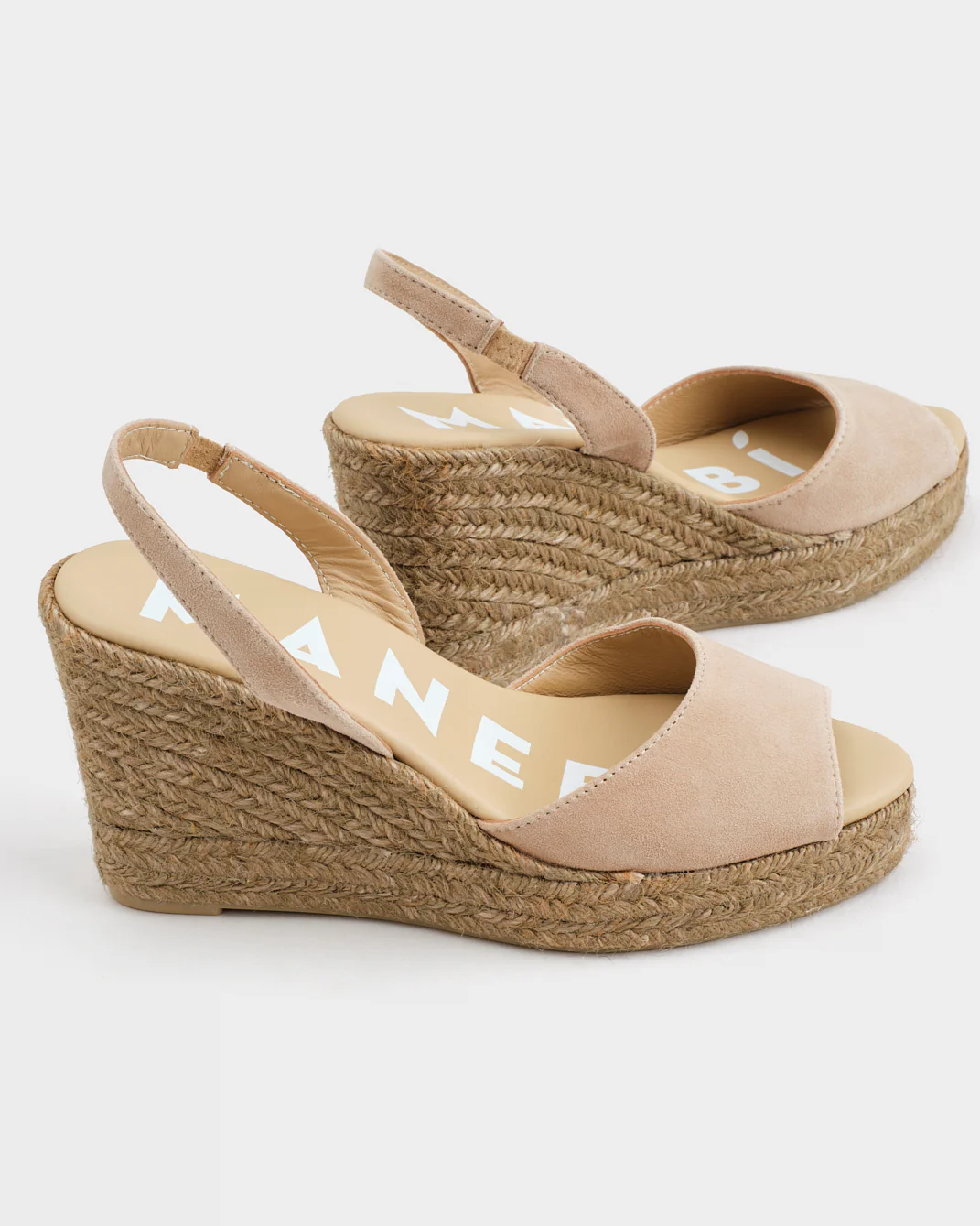 Suede Slingback Wedge Espadrilles - W16WC - Hamptons Vintage Taupe On Tone - Image 5