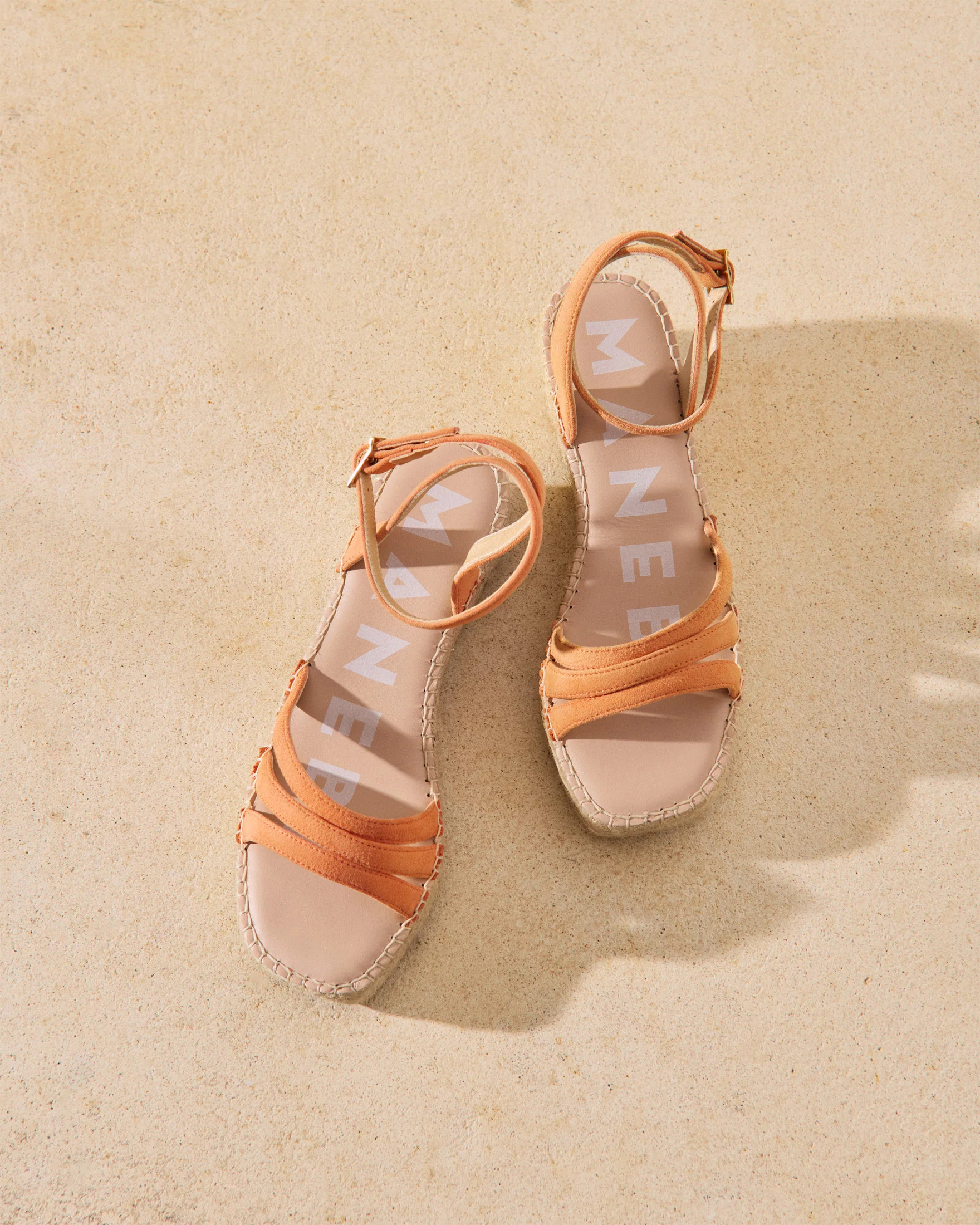 Suede Three Bands Platform - W26WU - Hamptons Island Peach - Image 3
