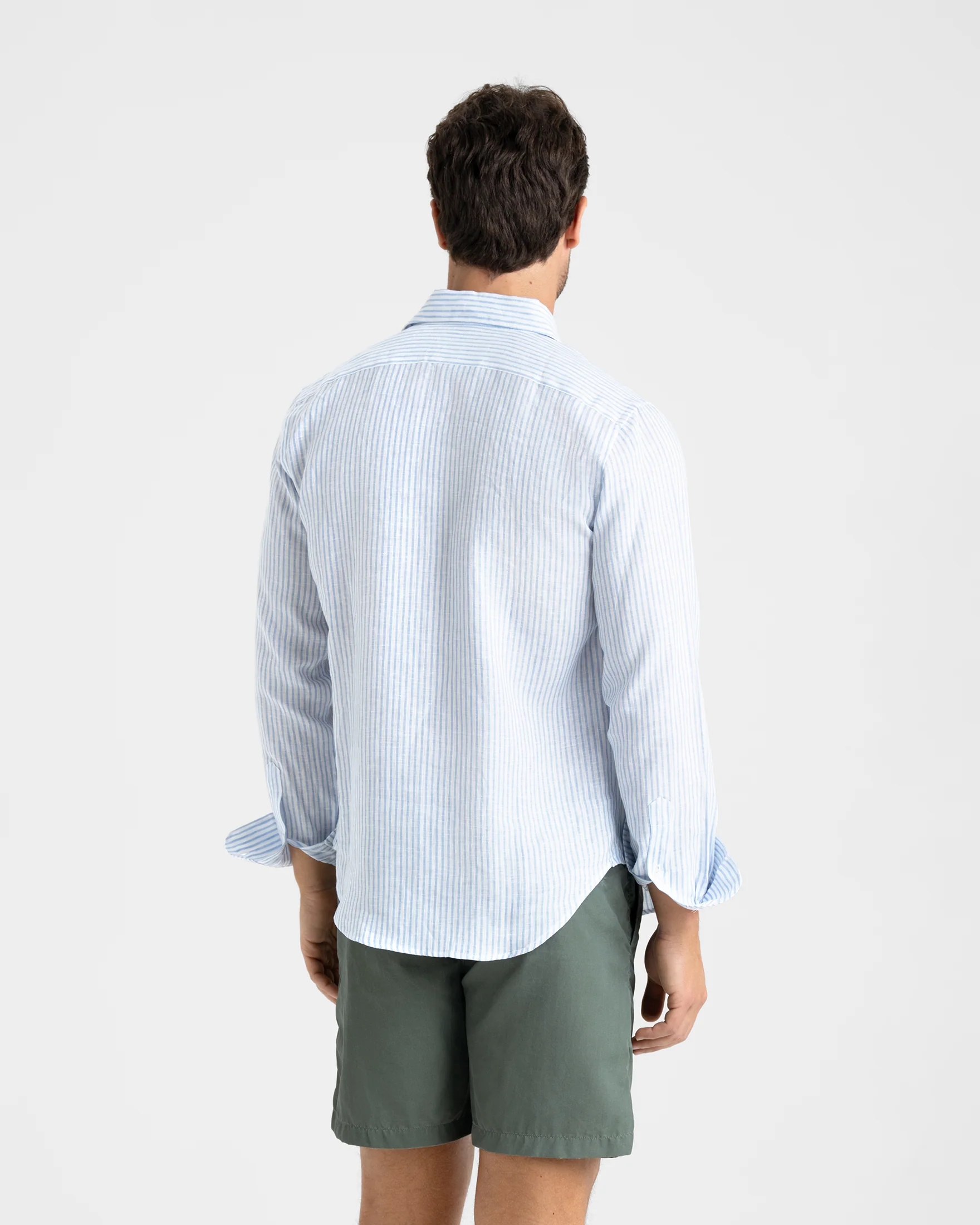 Stone Washed Nylon Swim Shorts - C17PM - Faded Military Green - Image 5