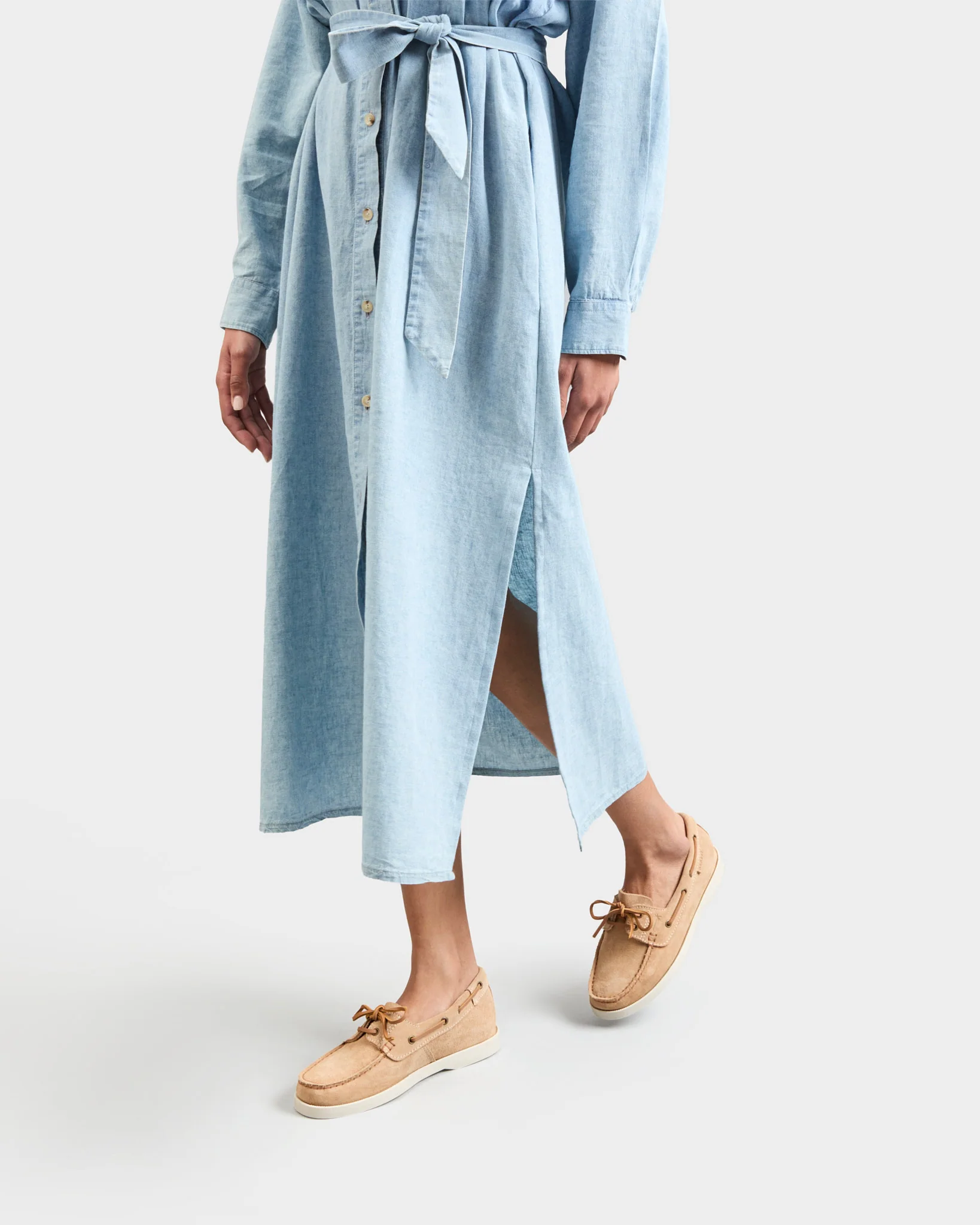 Suede Boat-Shoes - K11KK - Hamptons Champagne Beige - Image 5