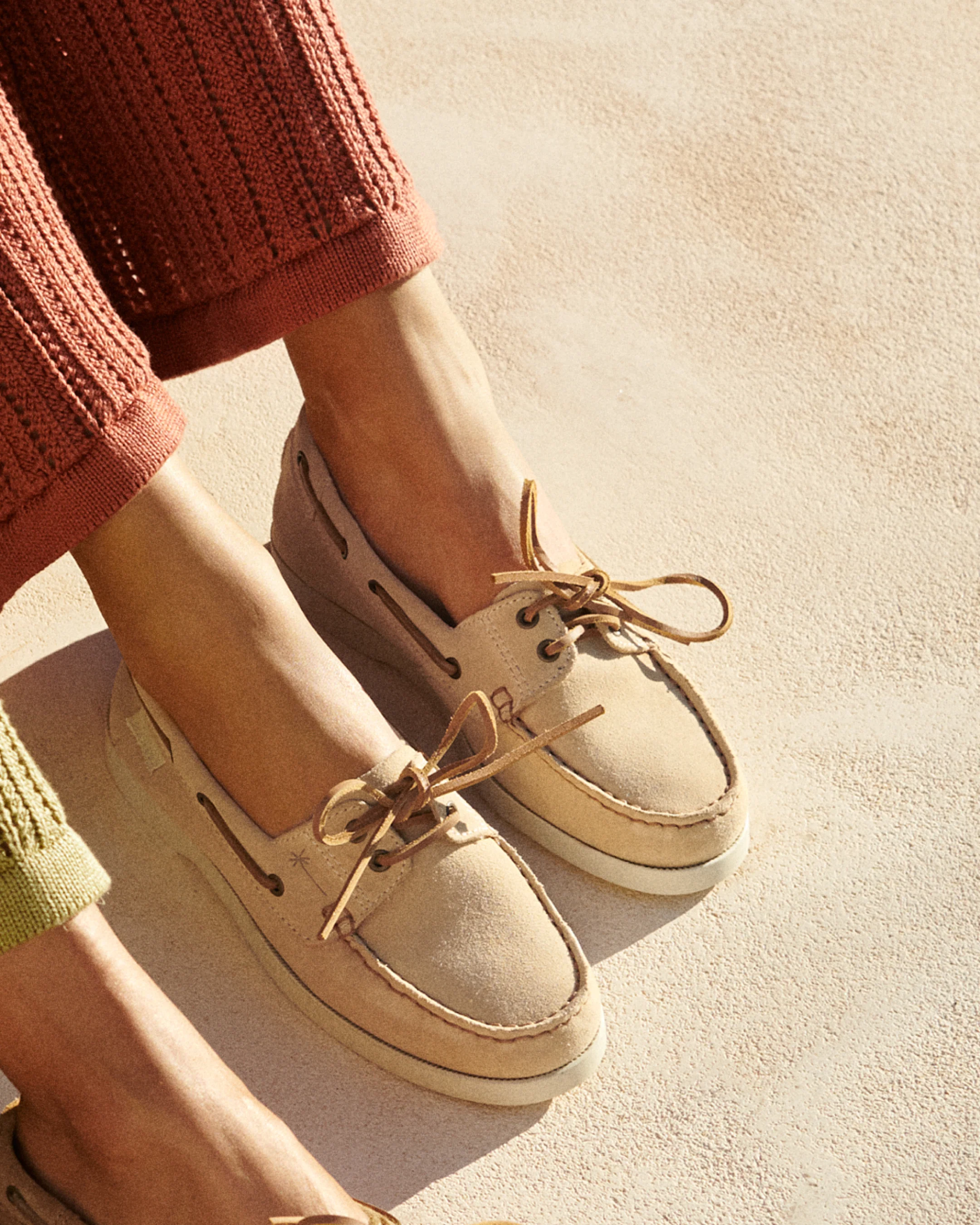 Suede Boat-Shoes - K11KK - Hamptons Champagne Beige - Image 6