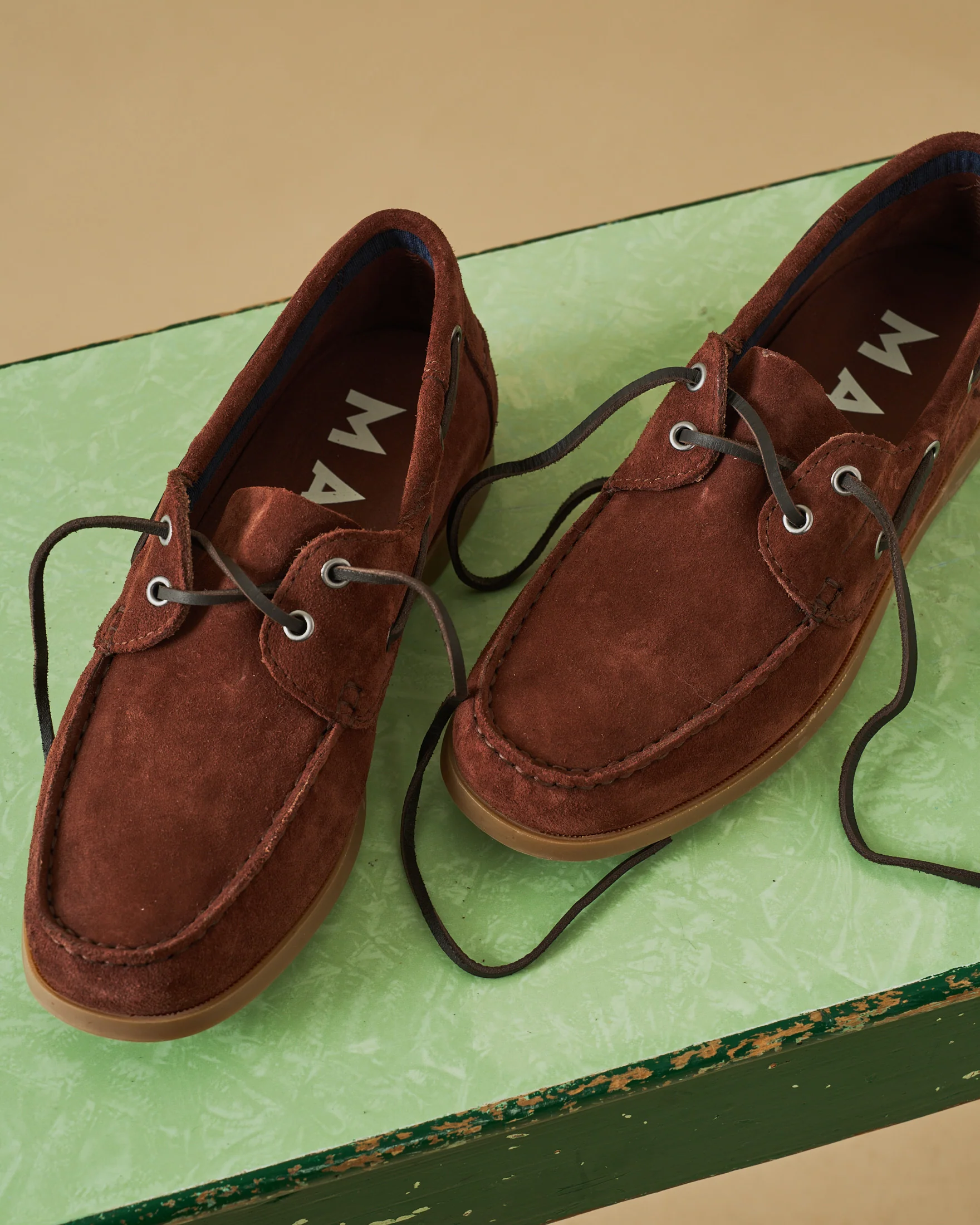 Suede Boat-Shoes - R90KM - Hamptons - Sienna