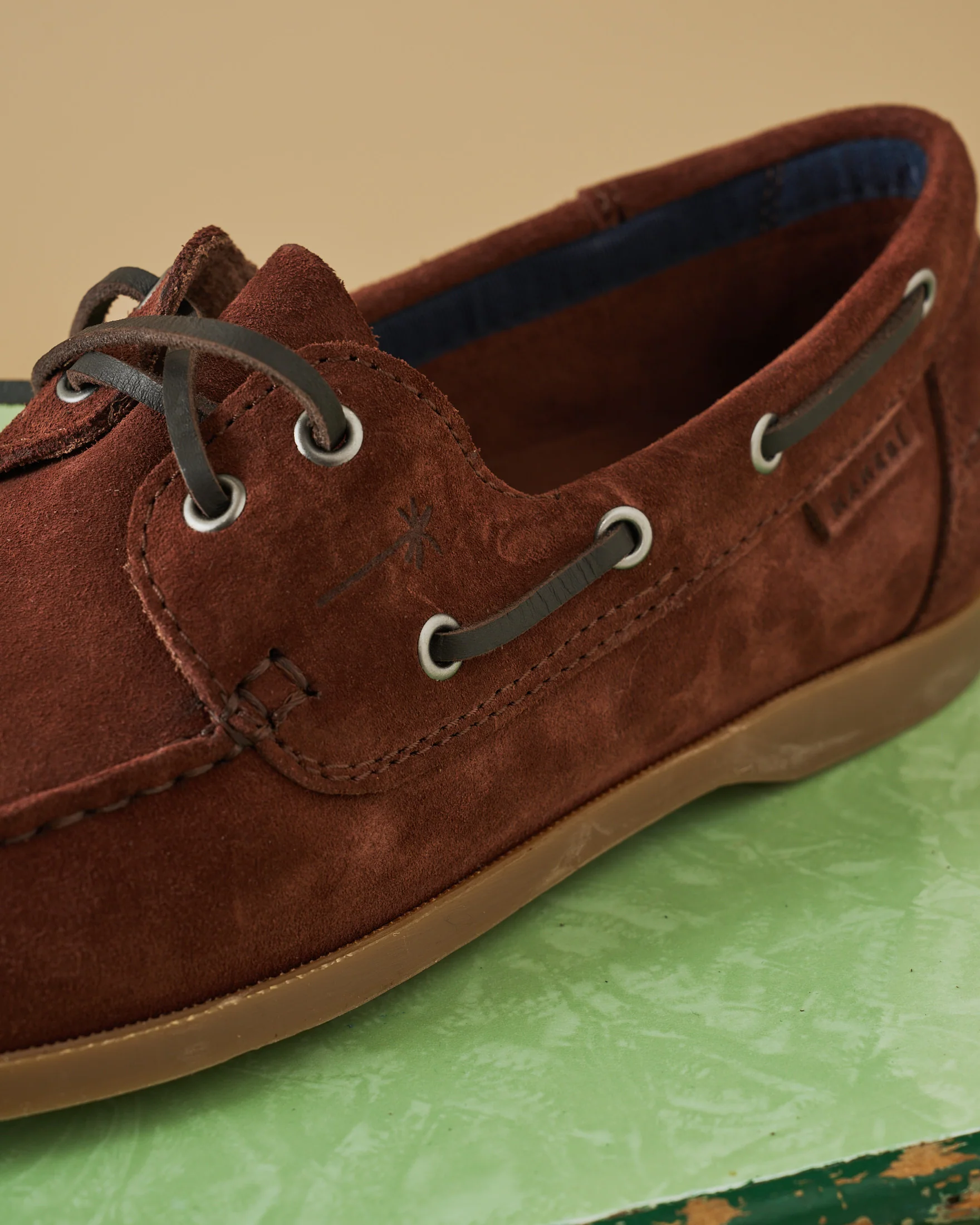 Suede Boat-Shoes - R90KM - Hamptons - Sienna - Image 3