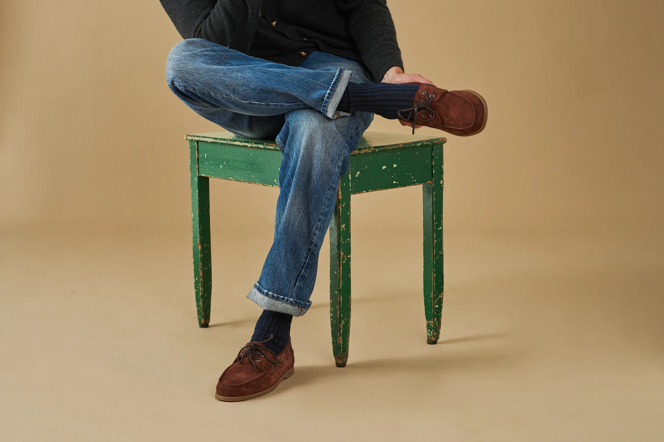 Suede Boat-Shoes - R90KM - Hamptons - Sienna - Image 6
