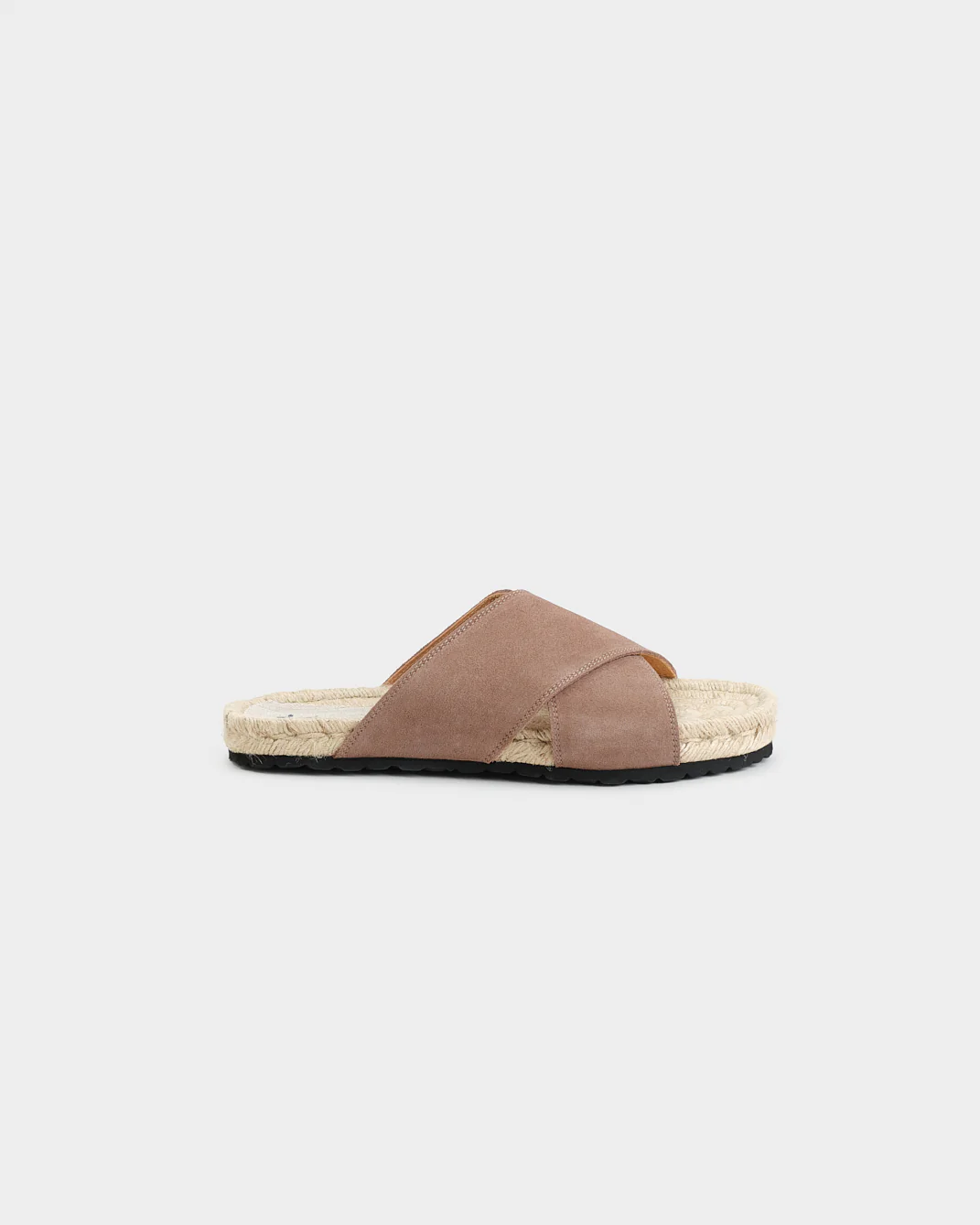 Suede Crossed Bands Sandals - M29DX - Hamptons Moka