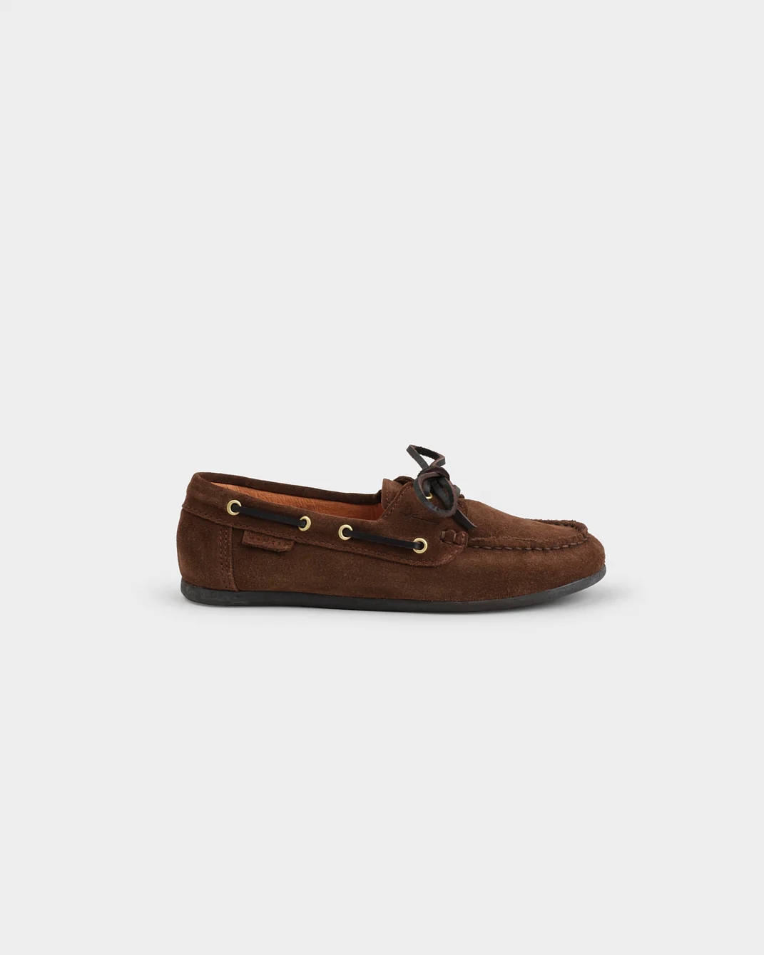 Suede Deck Shoes - R57RU - Hamptons - Cocoa - Image 4