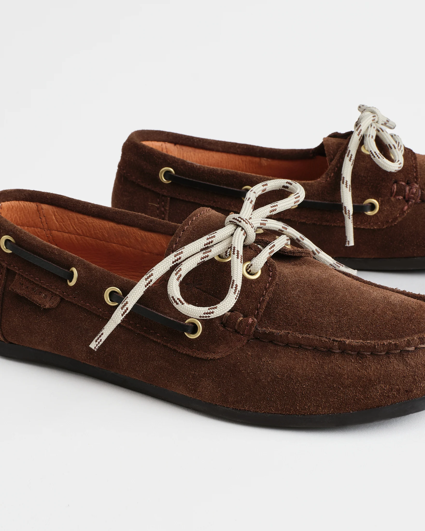 Suede Deck Shoes - R57RU - Hamptons - Cocoa - Image 7