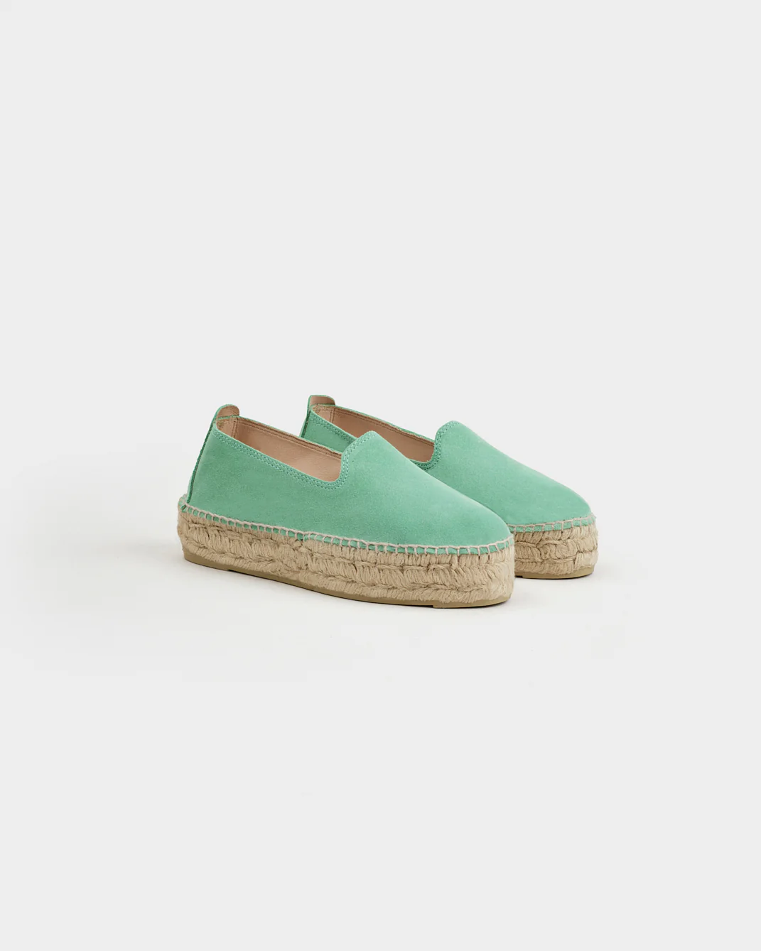Suede Double Sole Espadrilles - R77D0 - Hamptons Pastel Mint - Image 3