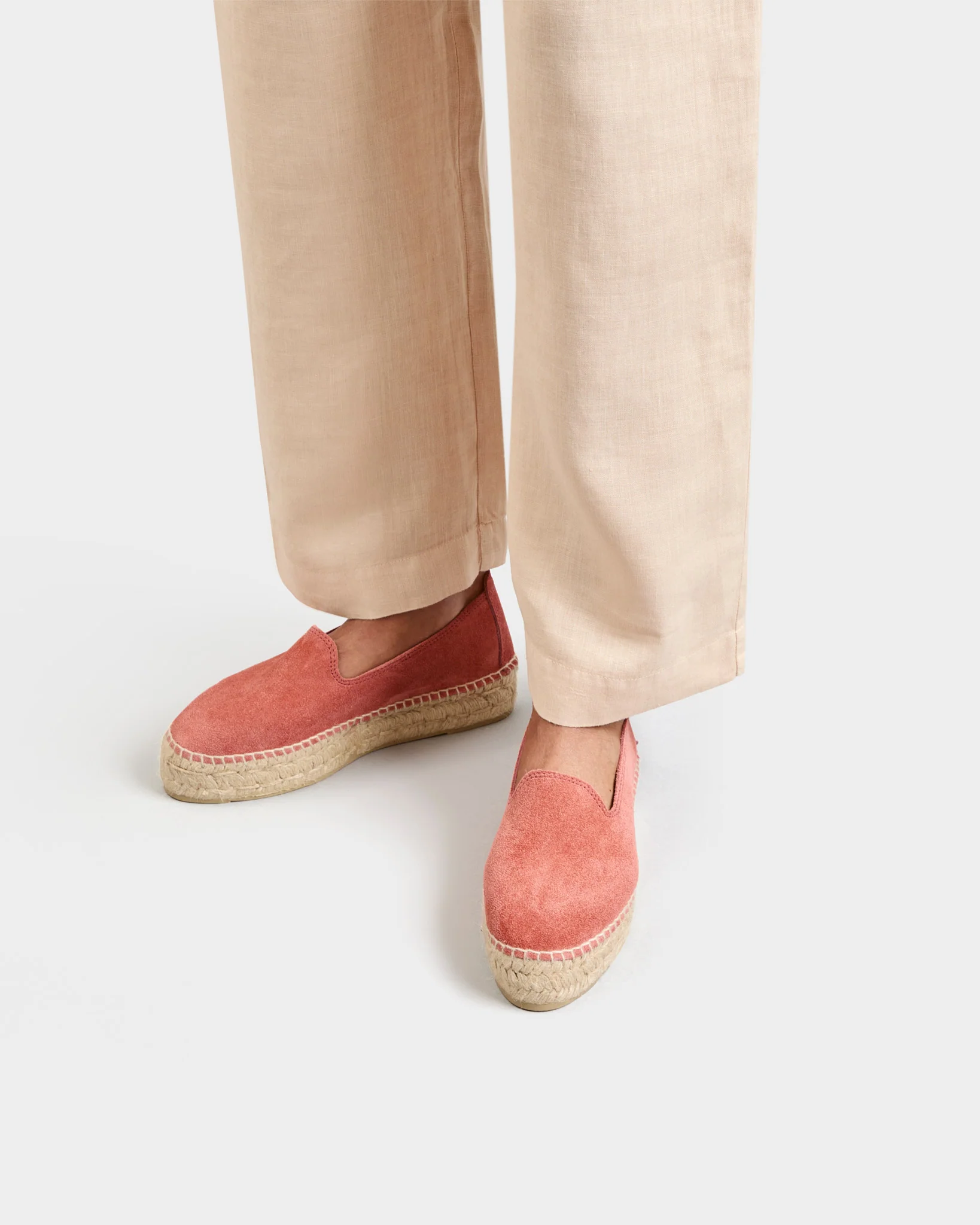 Suede Double Sole Espadrilles - R70D0 - Hamptons Terracotta - Image 2