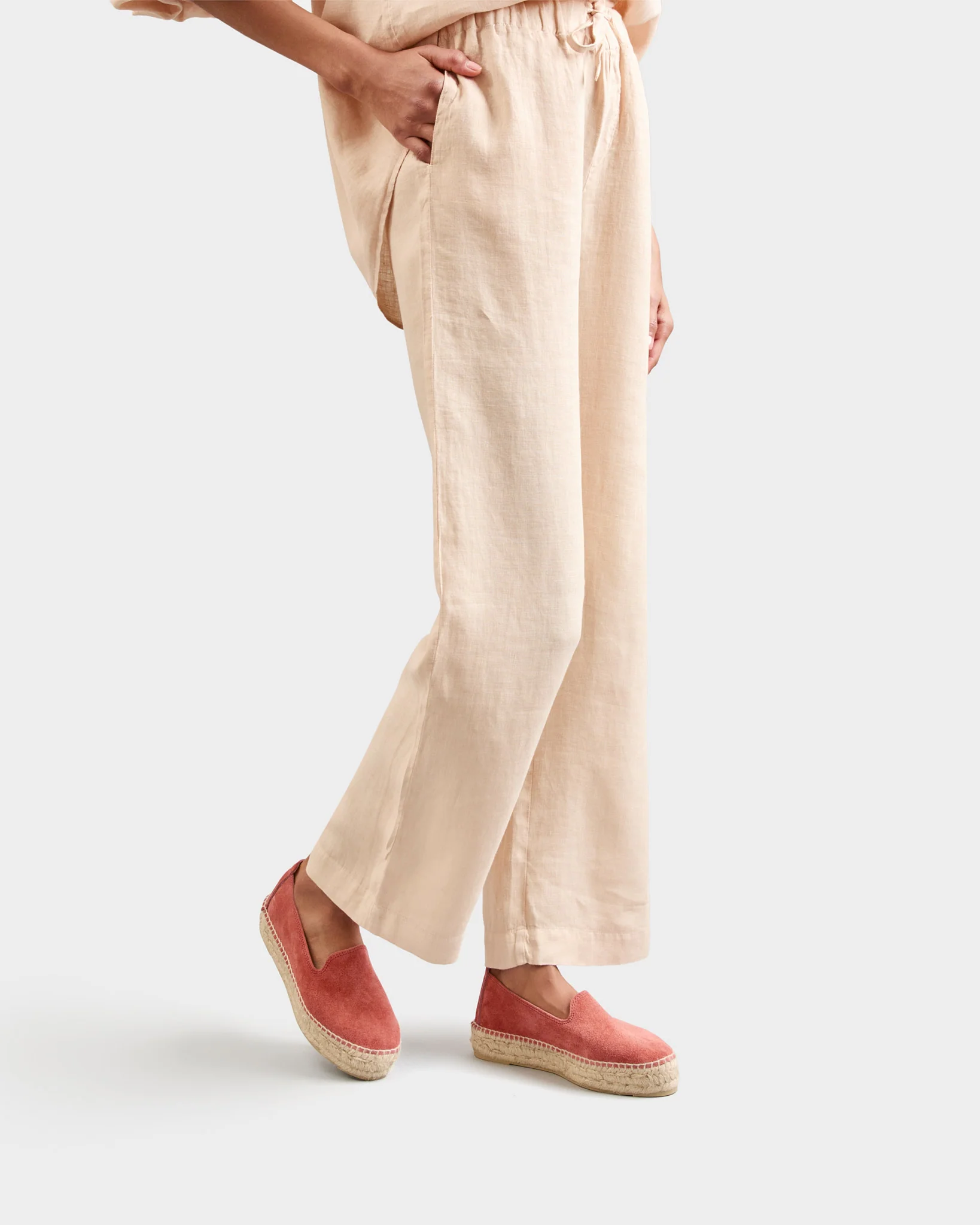 Suede Double Sole Espadrilles - R70D0 - Hamptons Terracotta - Image 5