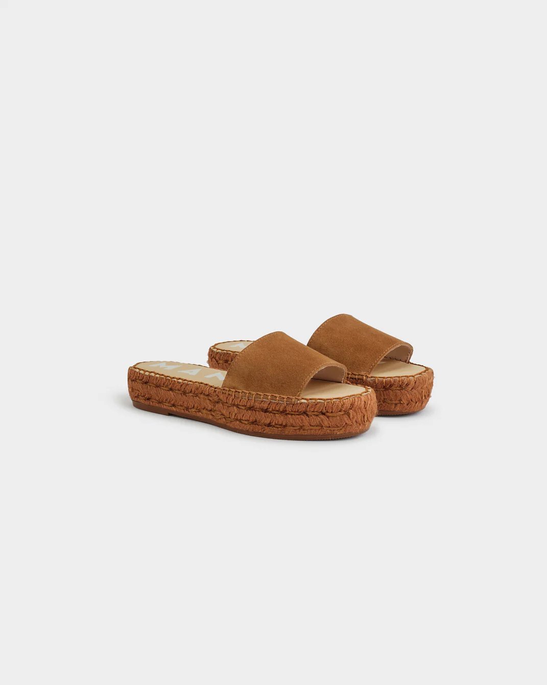 Suede Double Sole Slides - X15DS - Hamptons - Almond On Tone - Image 3