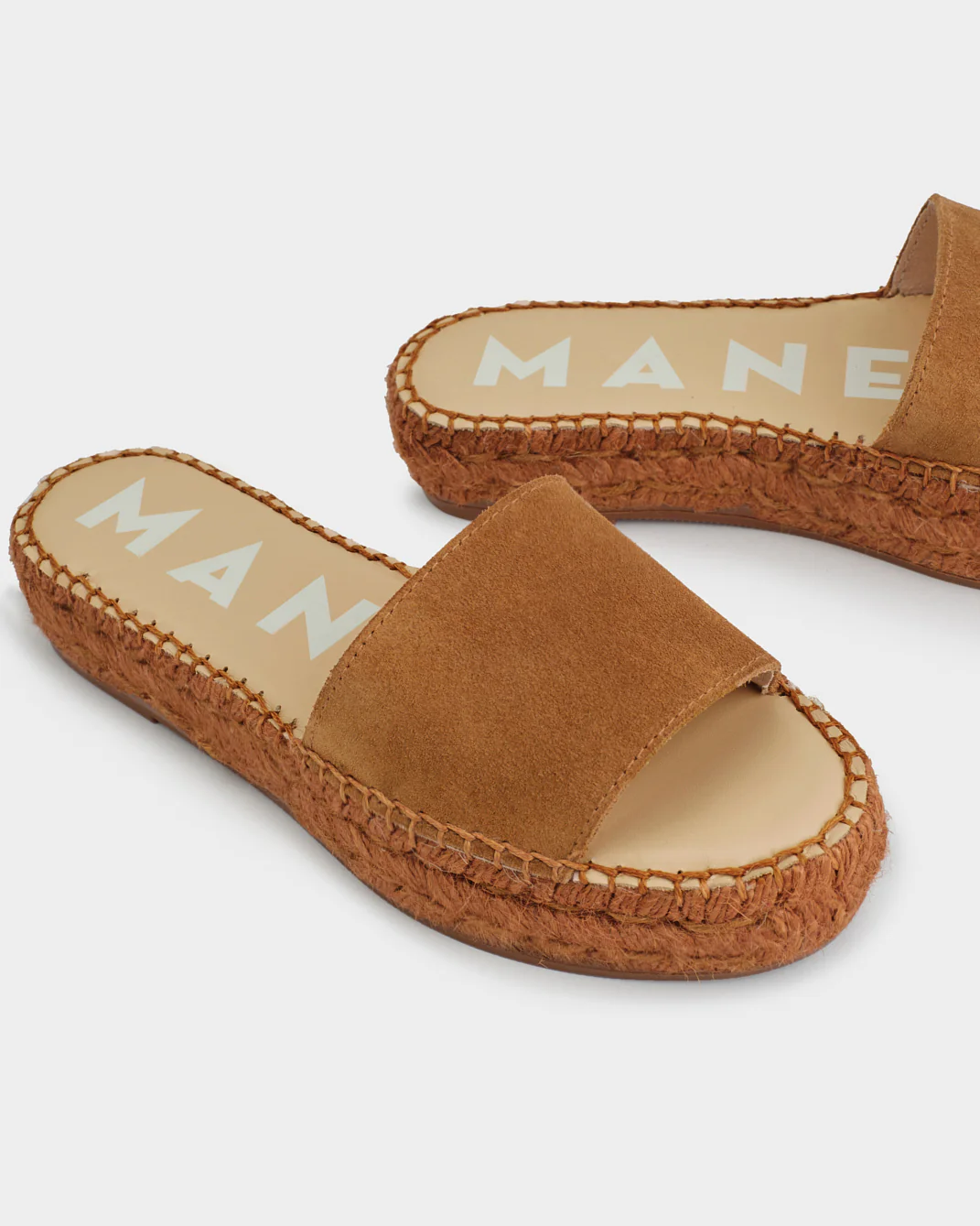 Suede Double Sole Slides - X15DS - Hamptons - Almond On Tone - Image 4