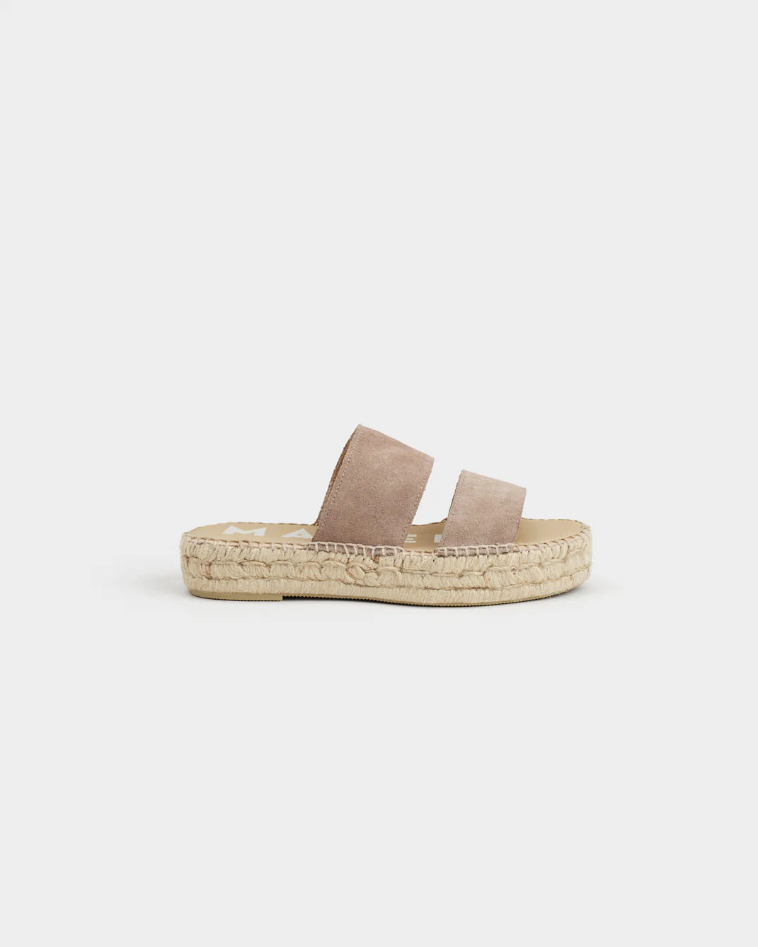 Suede Double Sole|Two Bands Sandals - K19JB - Hamptons Coco Brown