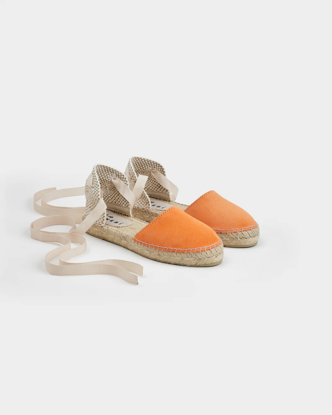 Suede Flat Valenciana Espadrilles - R78P0 - Hamptons Island Peach - Image 3