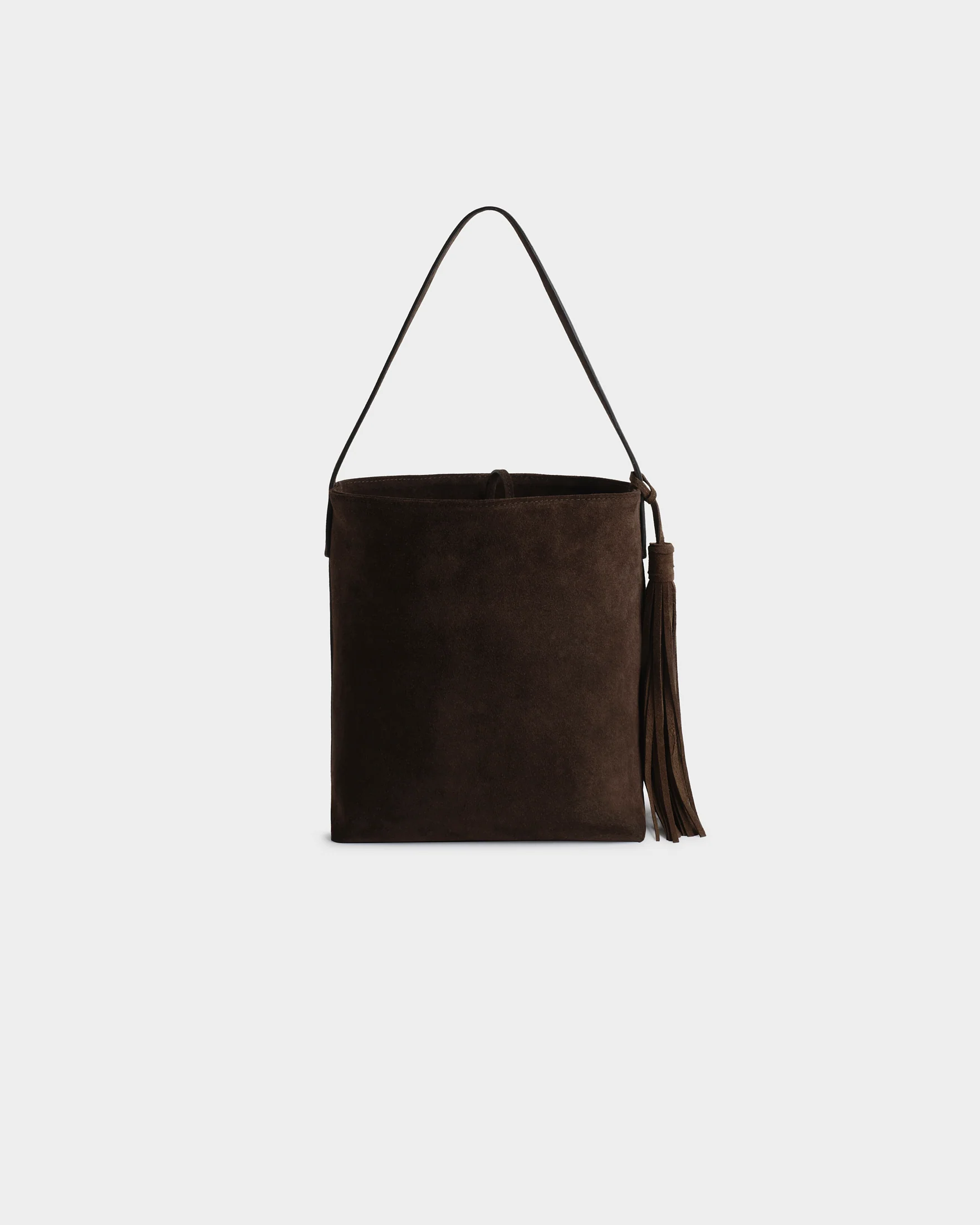 Suede Leather Charles Bucket - L17QR - Alex Rivière Studio x Manebí Dark Brown