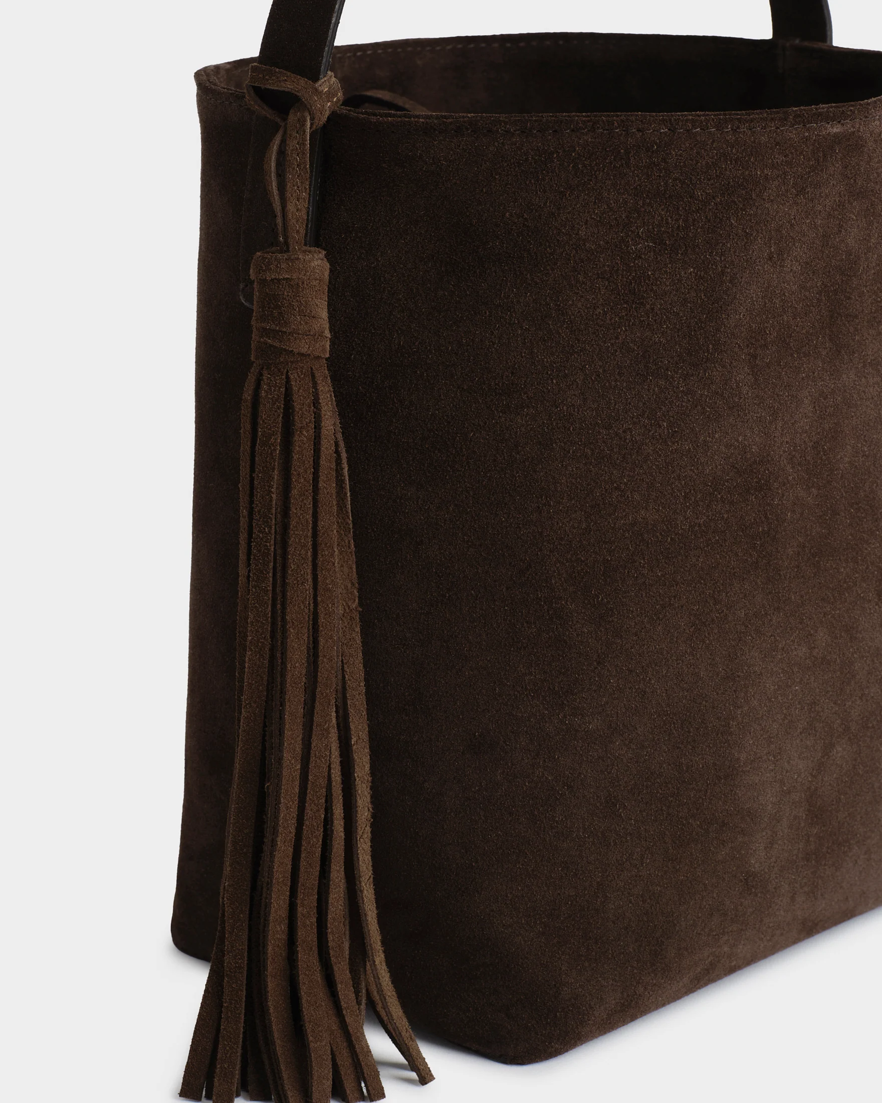Suede Leather Charles Bucket - L17QR - Alex Rivière Studio x Manebí Dark Brown - Image 3