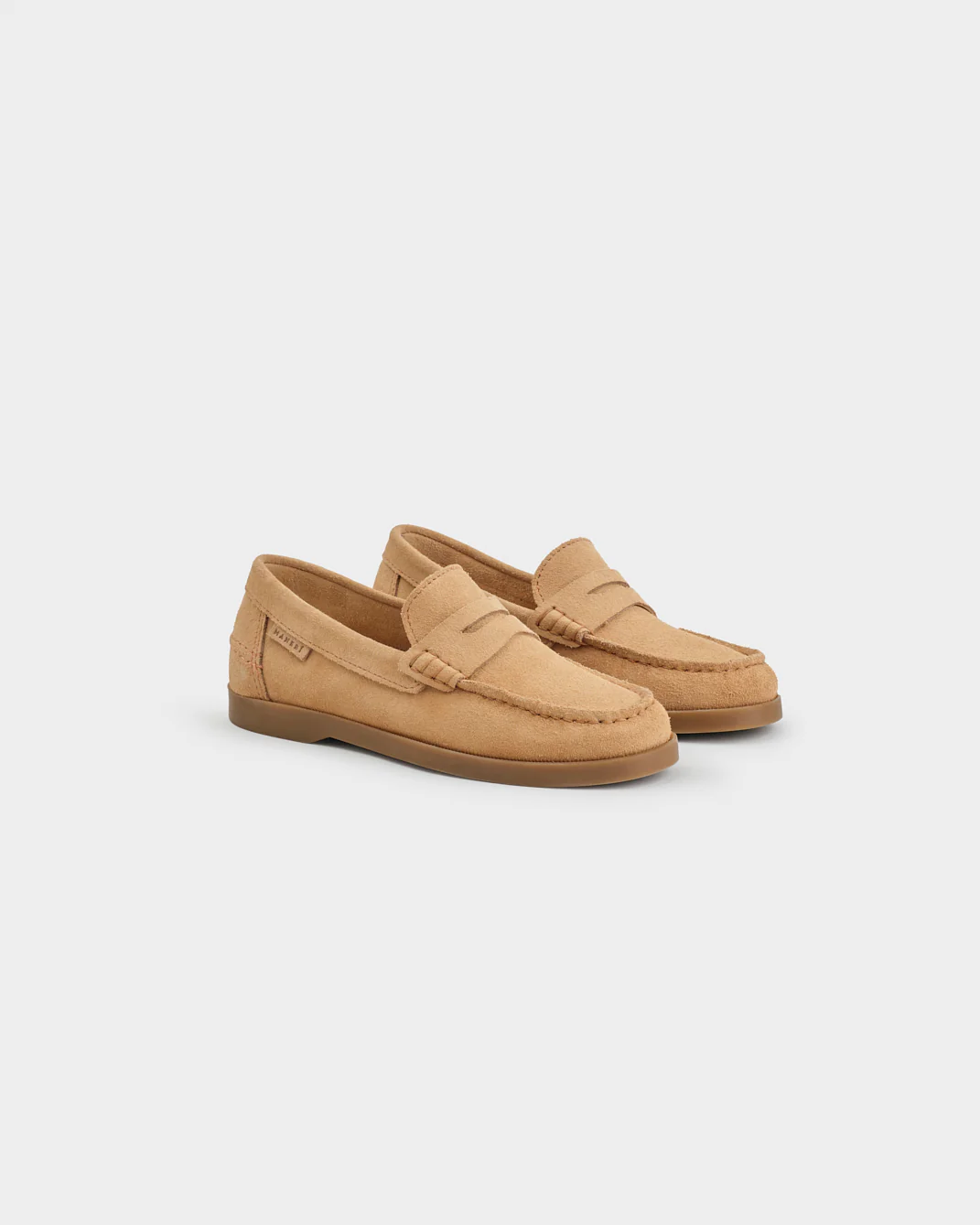 Suede Penny Loafers - K11KL - Hamptons - Champagne Beige - Image 3