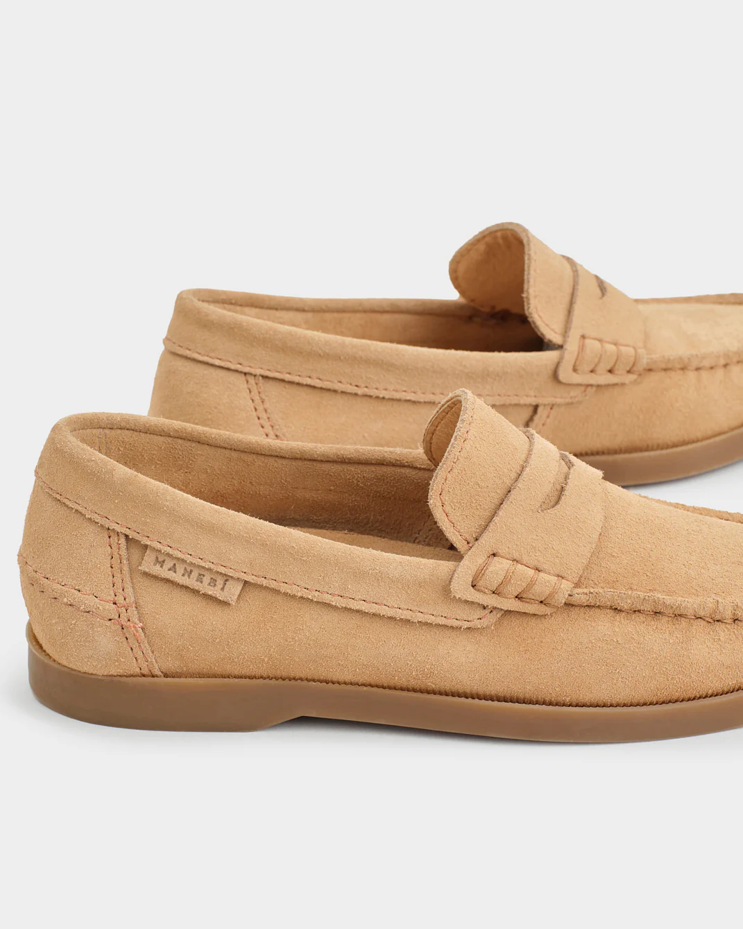 Suede Penny Loafers - K11KL - Hamptons - Champagne Beige - Image 4