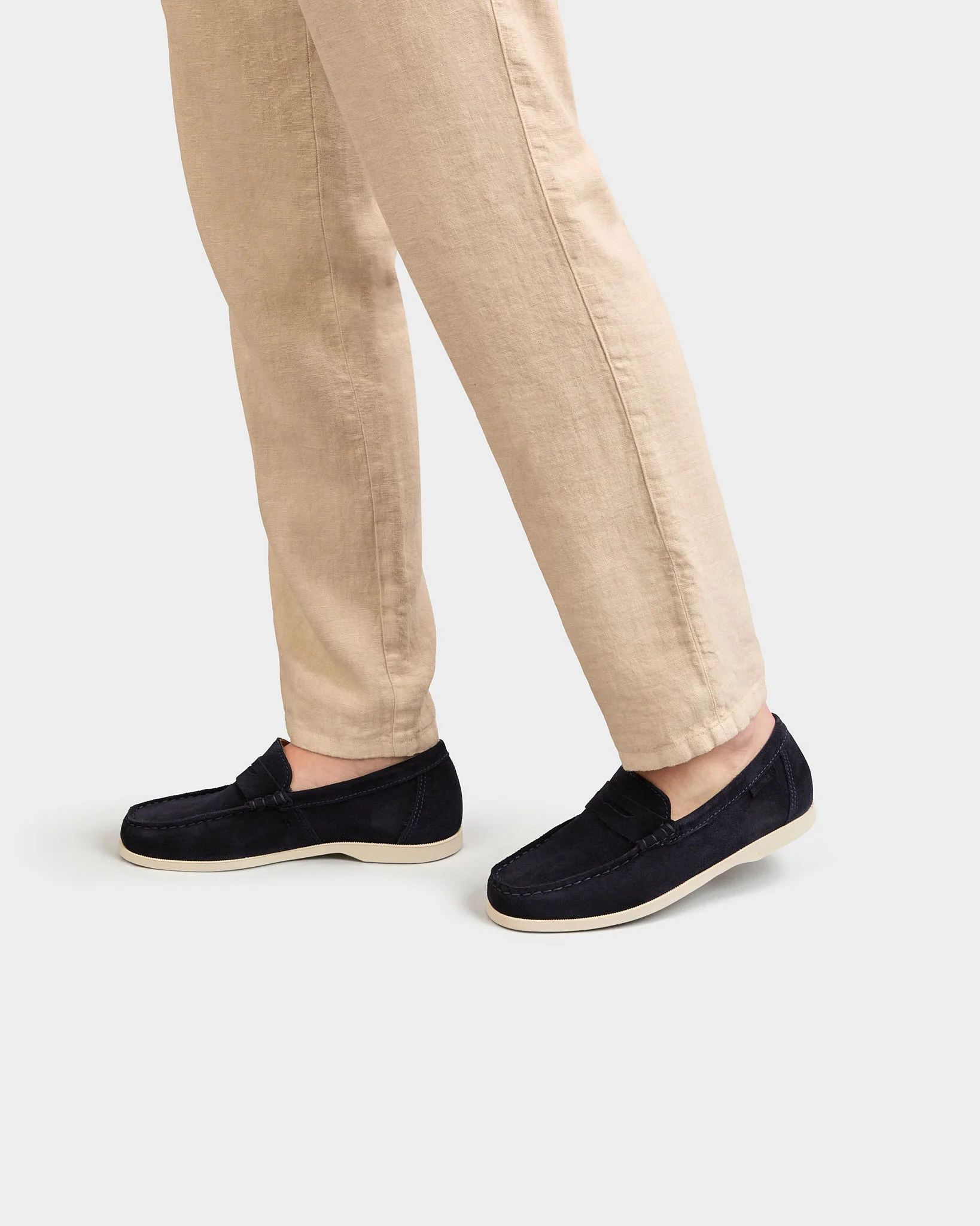 Suede Penny Loafers - K15KD - Hamptons - Patriot Blue - Image 2