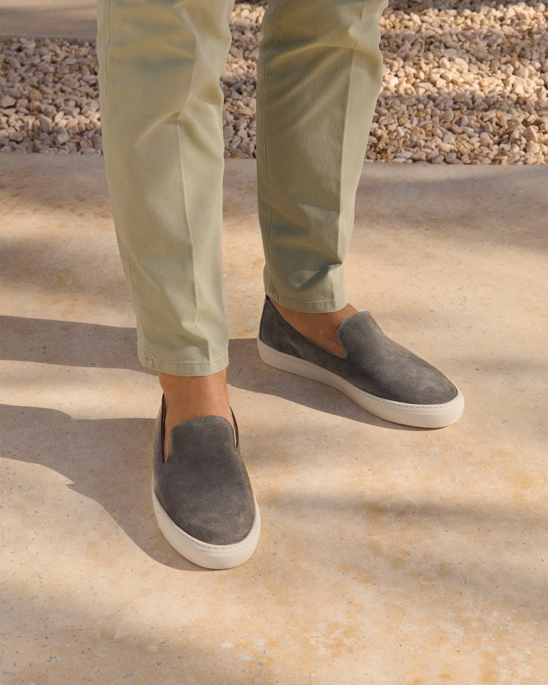 Suede Slip-On - U44SP - Hamptons Carbon Grey - Image 2