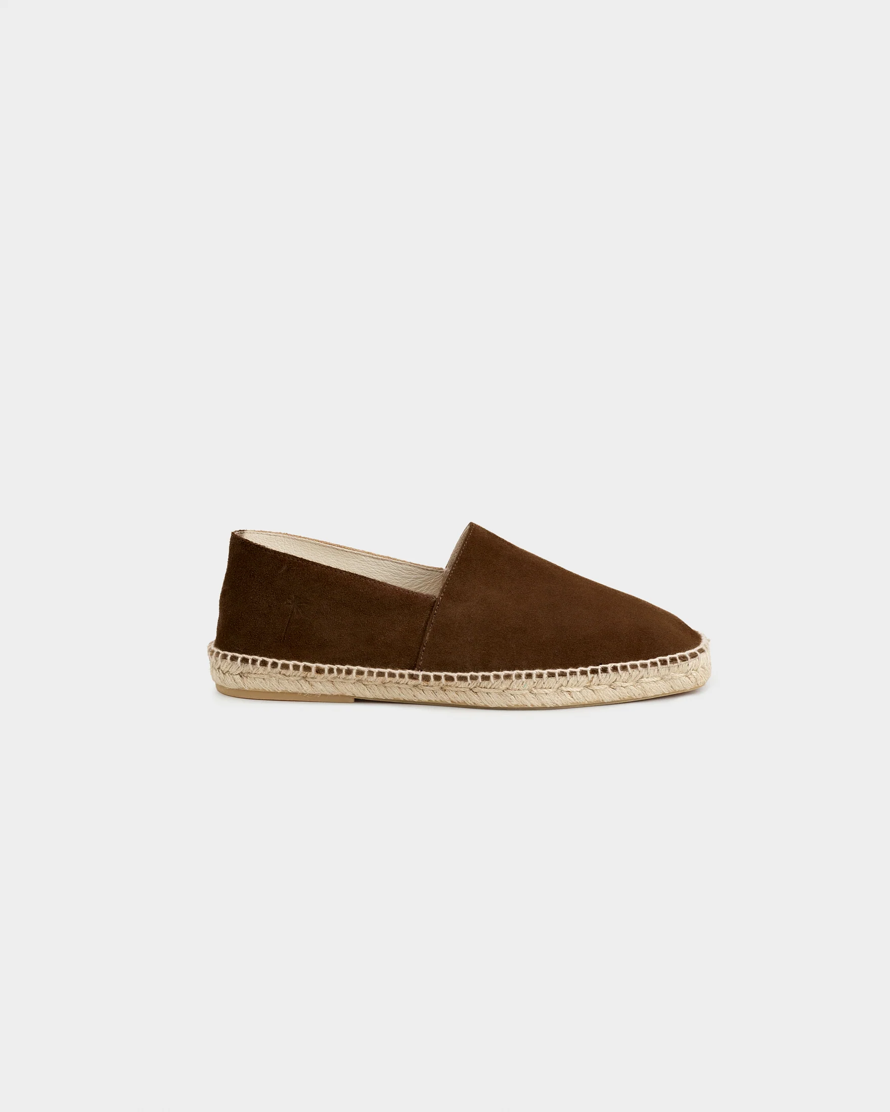 Suede Squared Toe Espadrilles - R57CQ - Hamptons Cocoa