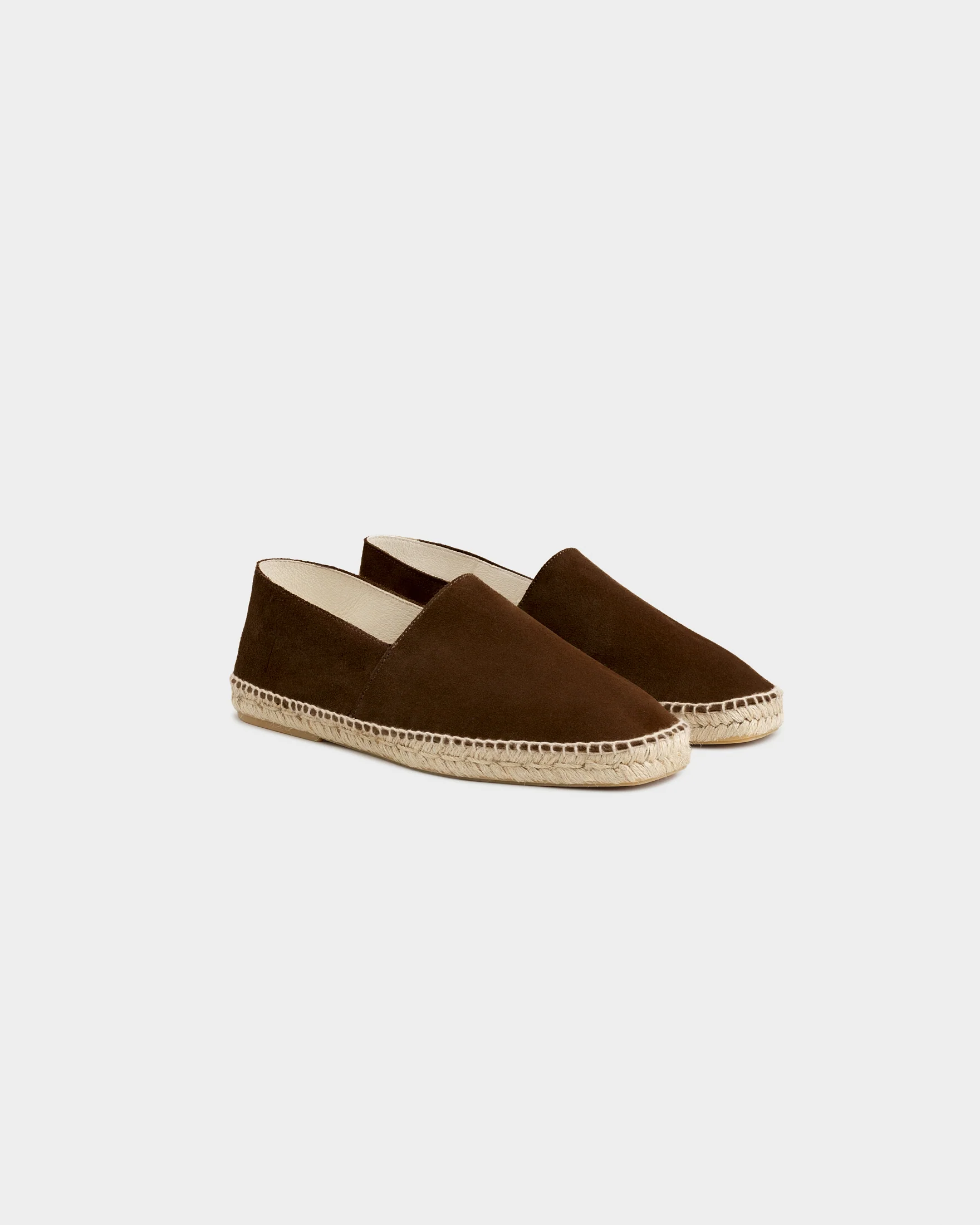 Suede Squared Toe Espadrilles - R57CQ - Hamptons Cocoa - Image 3