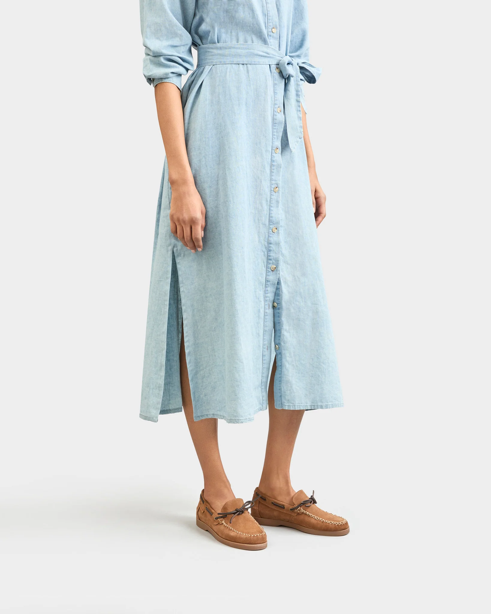 Suede Stitching Moccasins - R84RV - Hamptons - Almond - Image 5