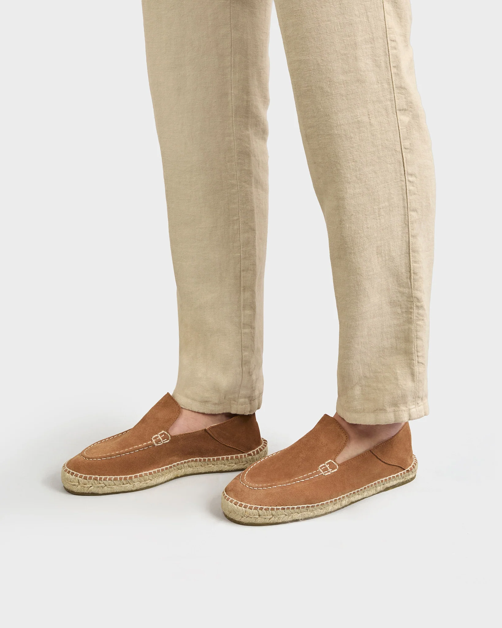 Suede Traveler Loafers Espadrilles - R45LT - Hamptons Brown Sugar - Image 2