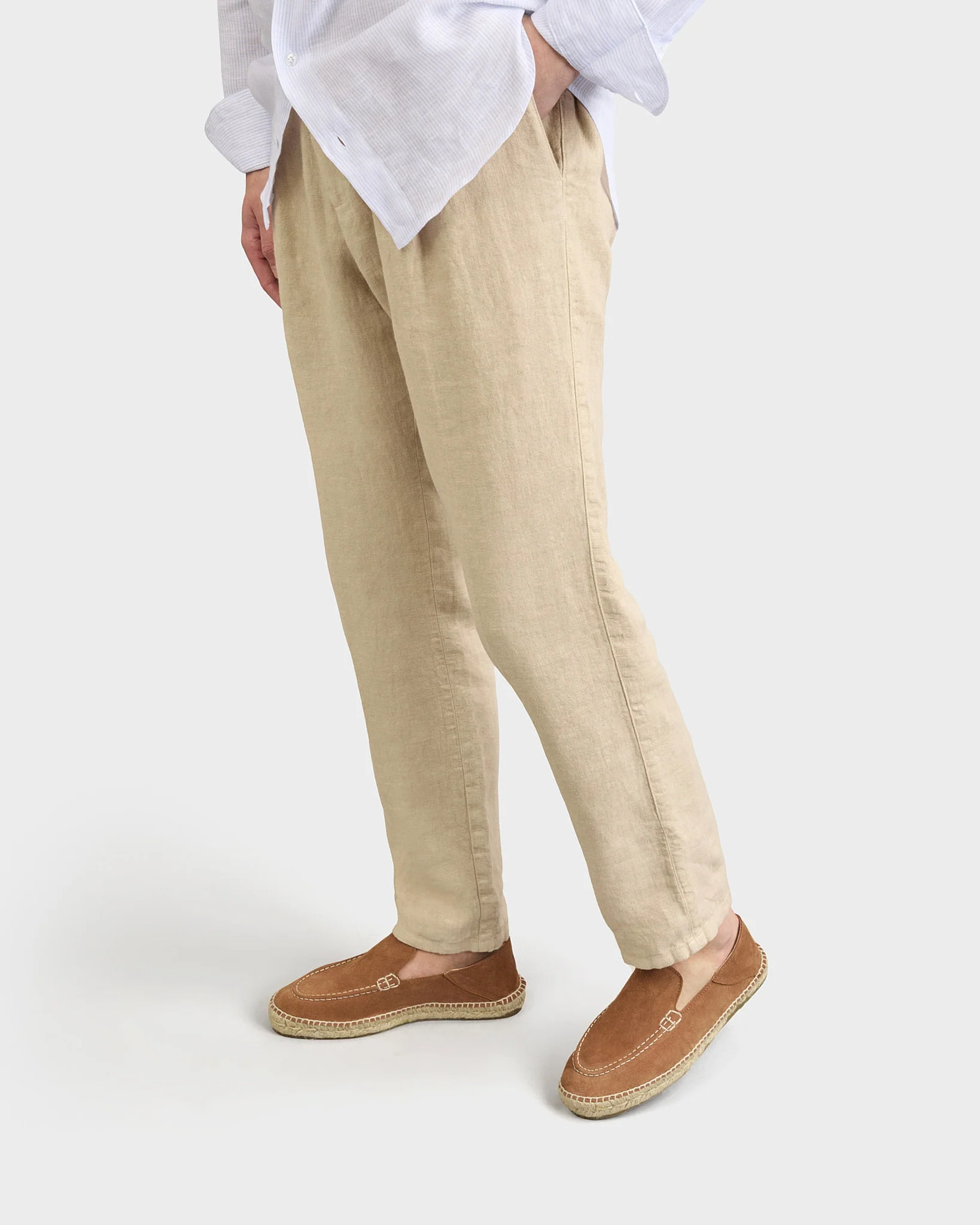 Suede Traveler Loafers Espadrilles - R45LT - Hamptons Brown Sugar - Image 5