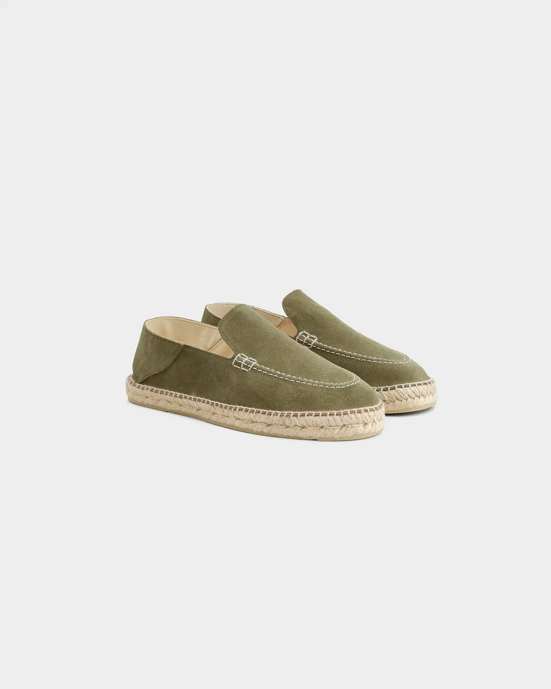Suede Traveler Loafers Espadrilles - R44LT - Hamptons Forest - Image 3